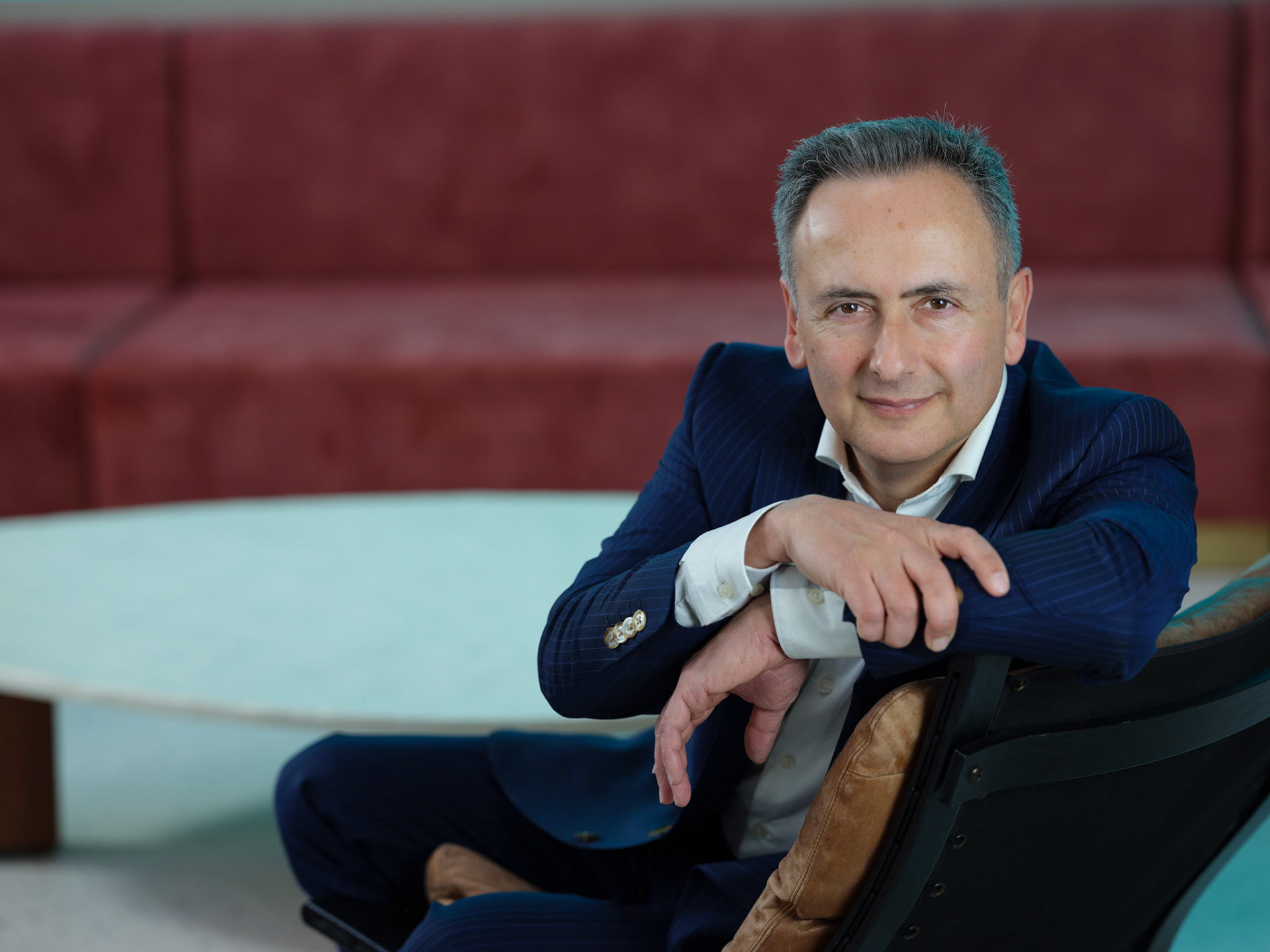 ANTWERPEN, BELGIUM 15th of March Faroek Ozgunes journalist VTM DPG-Media portrait pictured by Frank Abbeloos