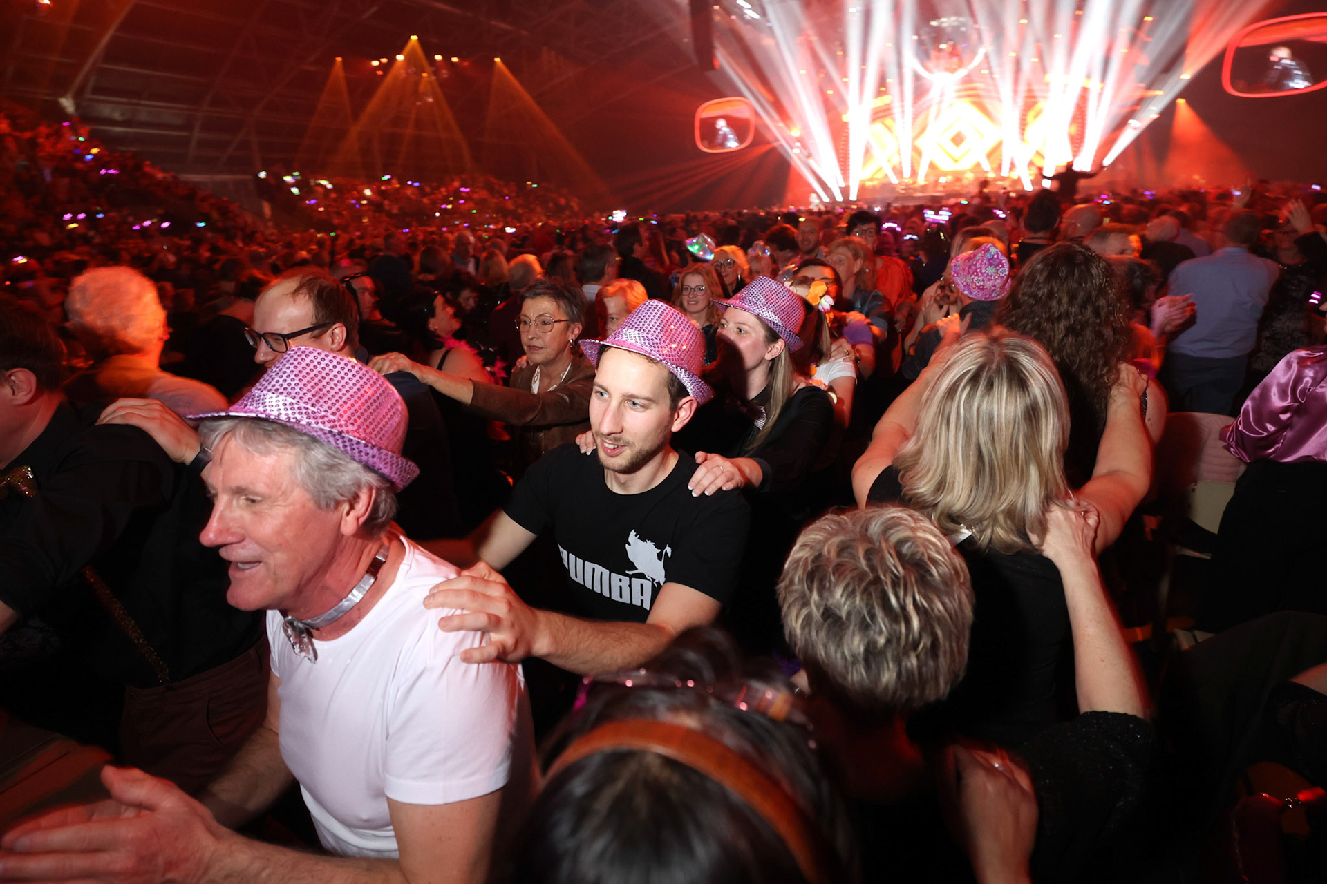 HASSELT, BELGIUM - MARCH 24: sfeer ambiance during the 16th edition of the ‘Schlagerfstival’ in the Trixxo Arena pict FRANK ABBELOOS