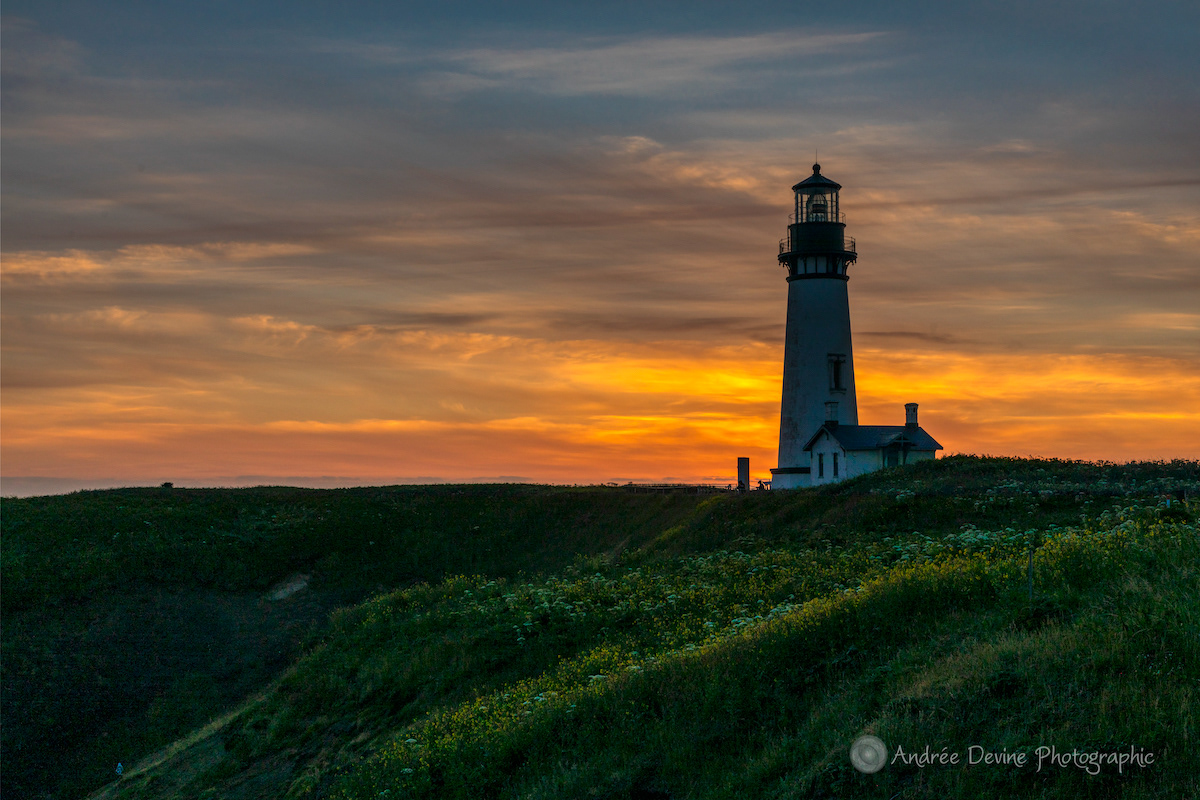 Sunset at Yaquina Head