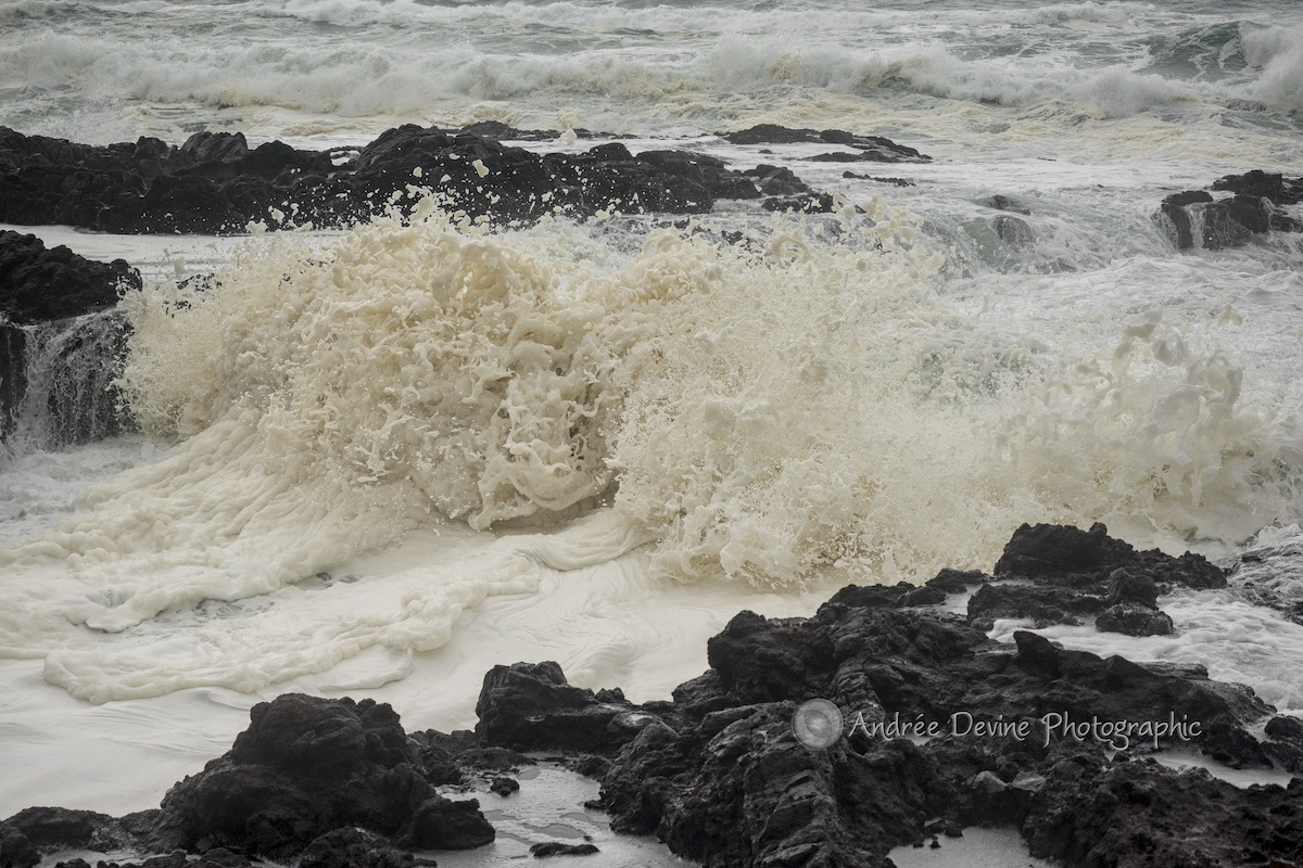 Foamy turbulence.