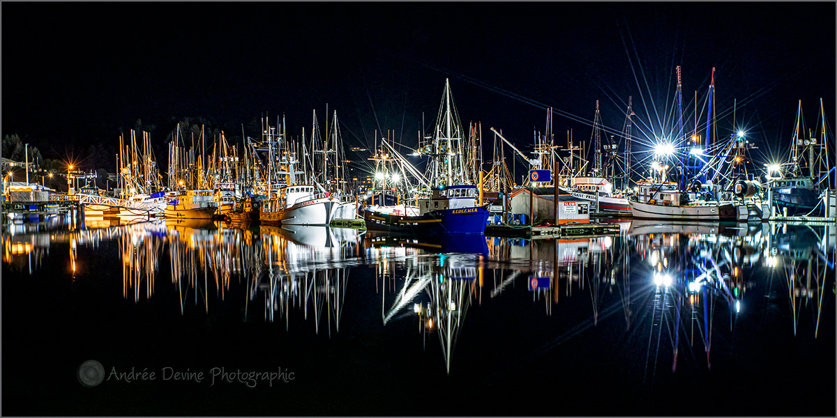 All is Calm, All is Bright. Newport, Oregon Fishing Vessels