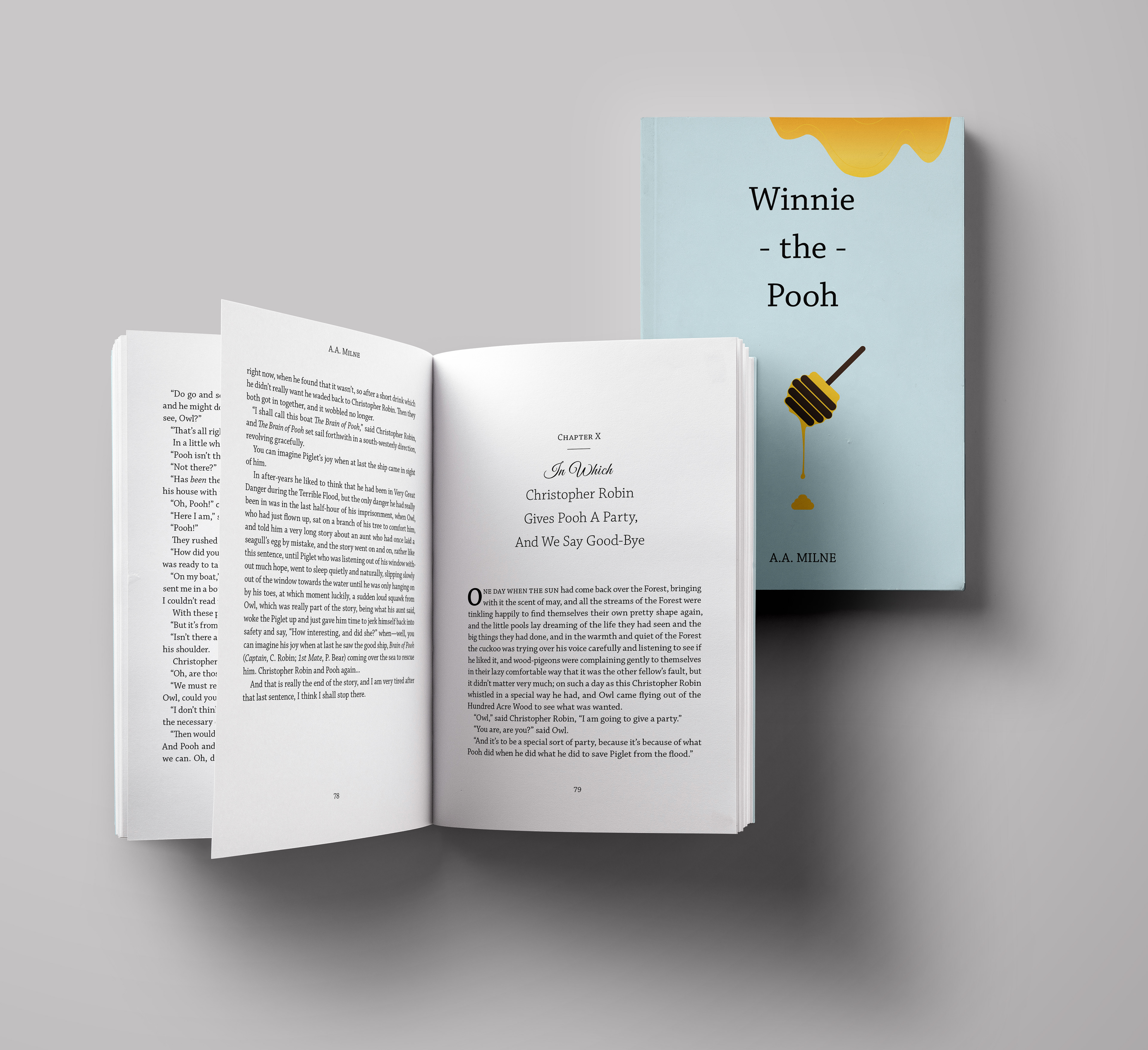 Book Redesign of "Winnie the Pooh" by A.A Milne
