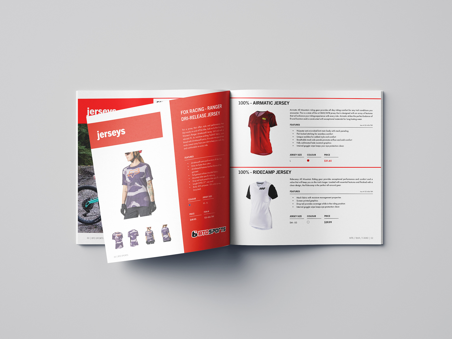 Catalogue Concept Design - BTO Sports - Spread
