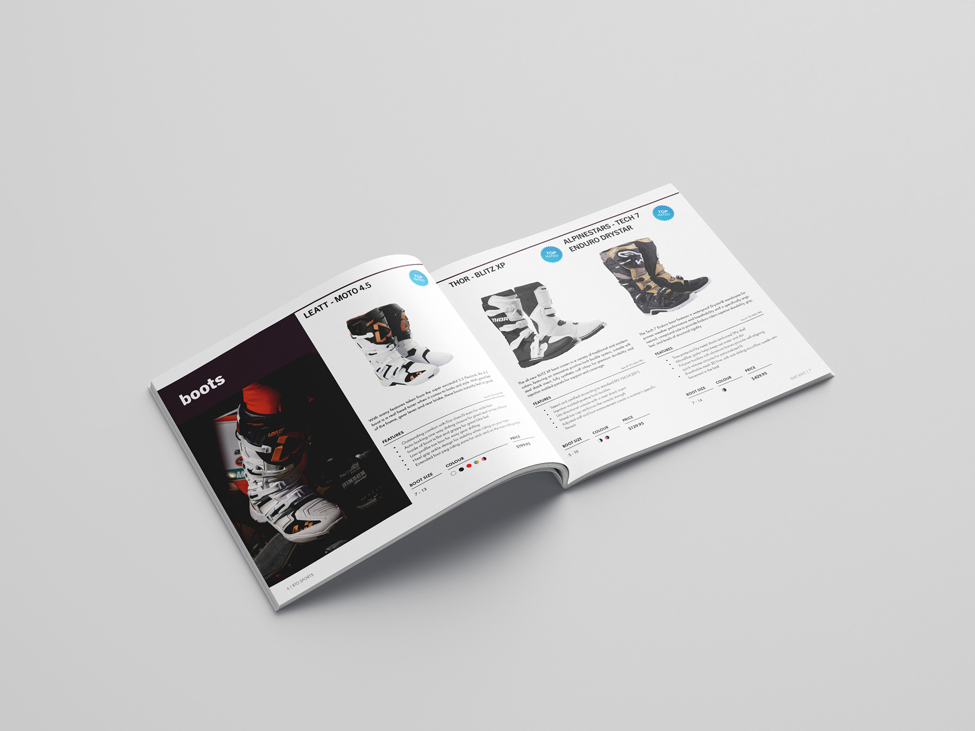 Catalogue Concept Design - BTO Sports - Spread