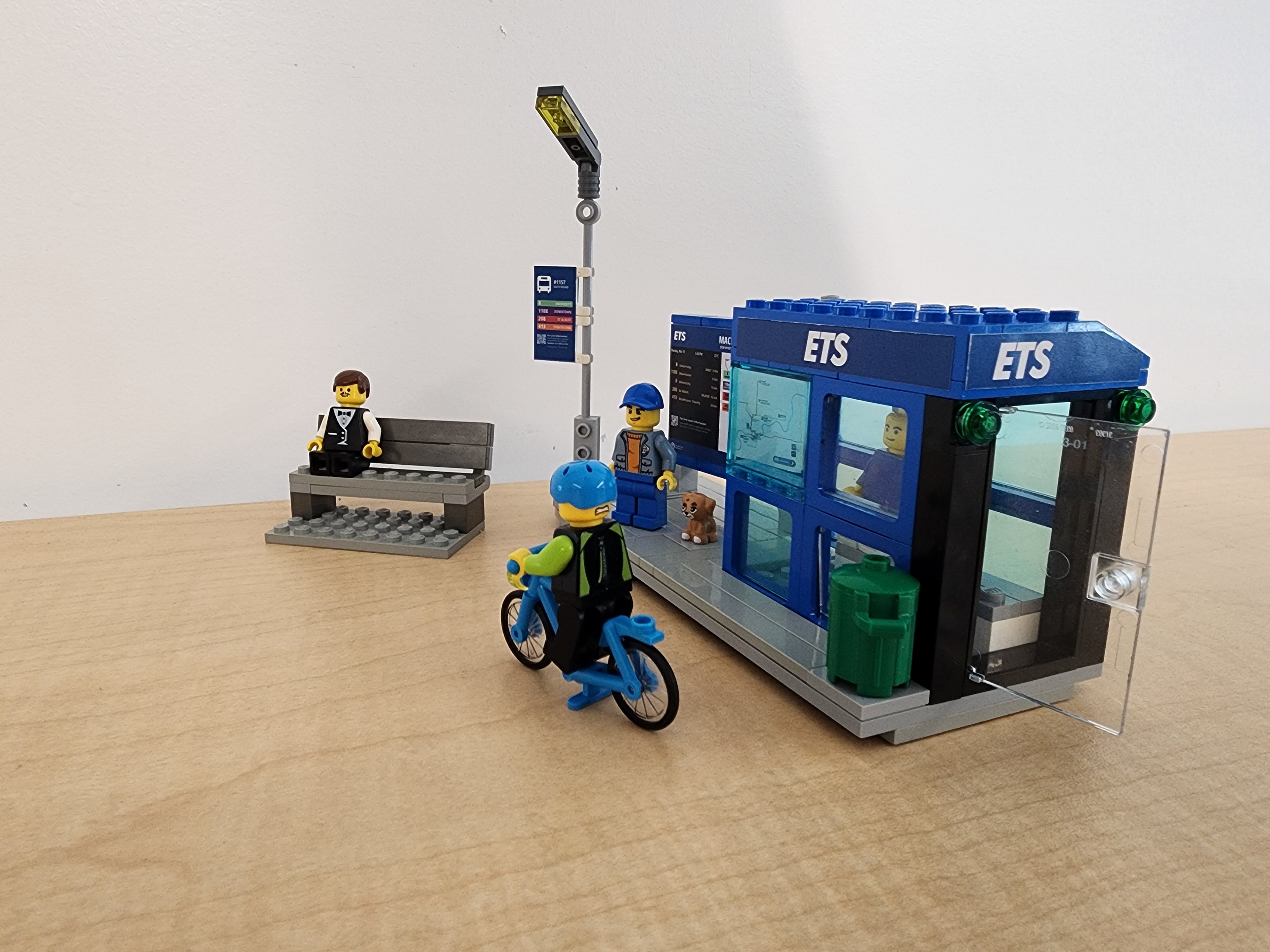 Secondary Exit, Motion activated lights for occupied stops