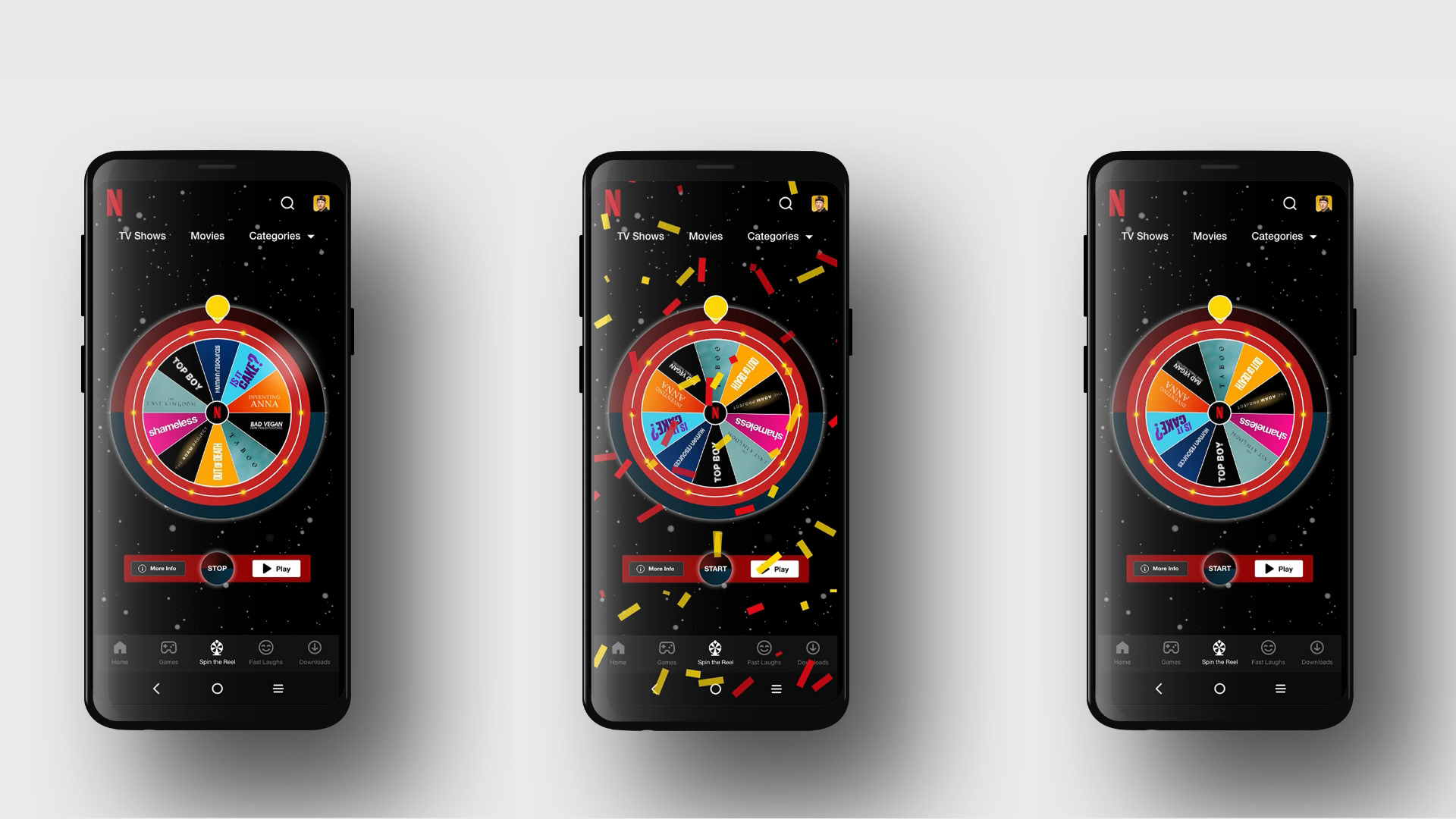 Spin the Reel - Netflix Feature Concept (Group Project)