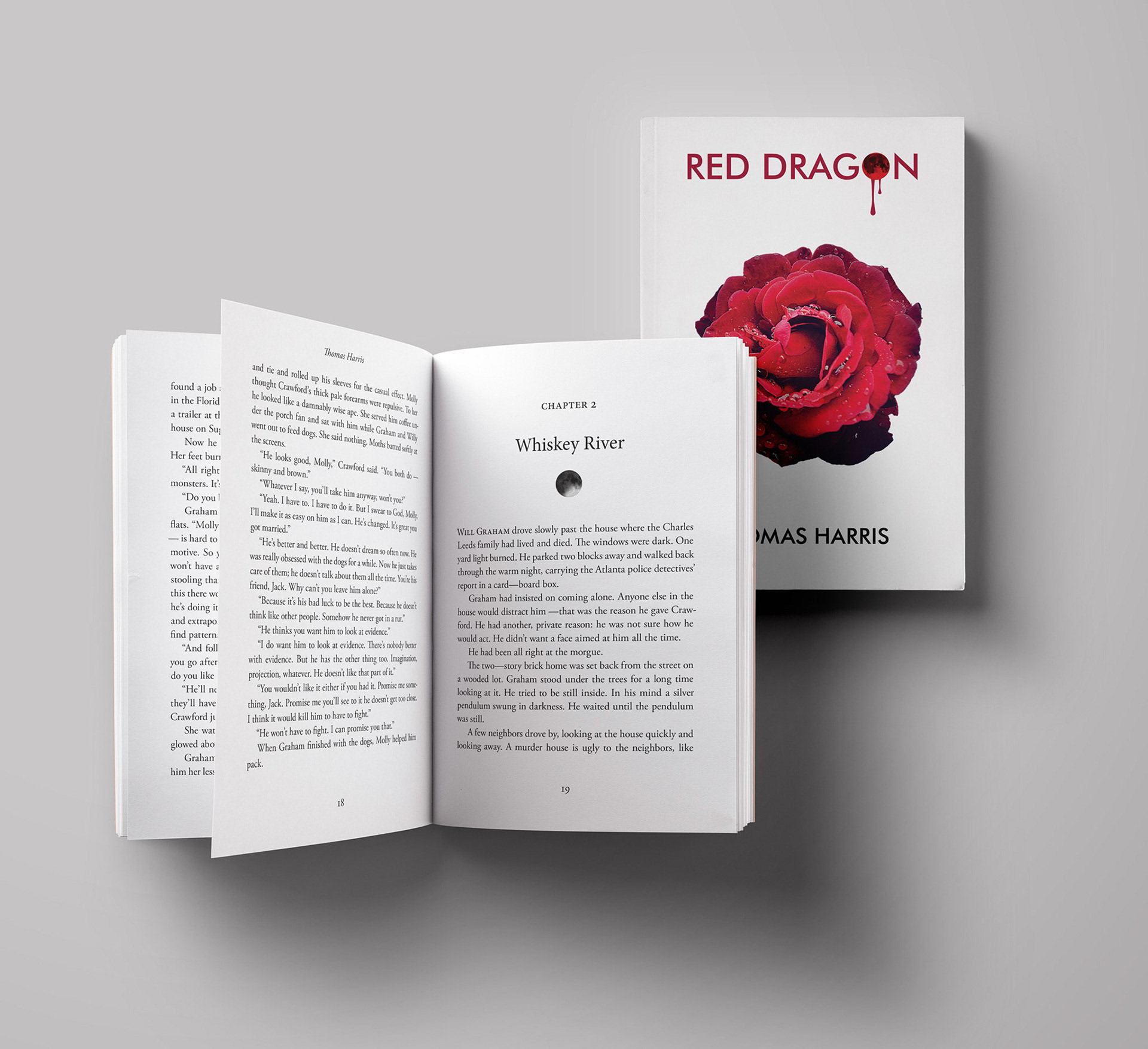 Book Redesign of "Red Dragon" by Thomas Harris - Interior