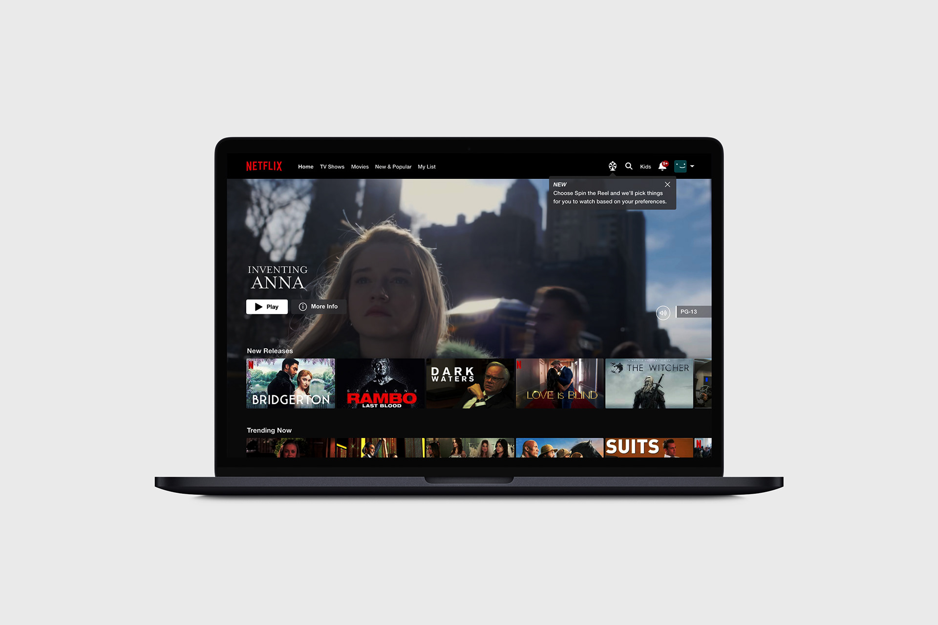 Spin the Reel - Netflix Feature Concept (Group Project)