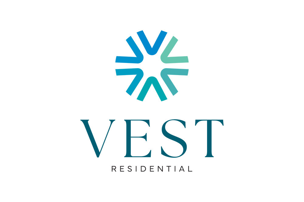 Vest Residential primary logo on white background.