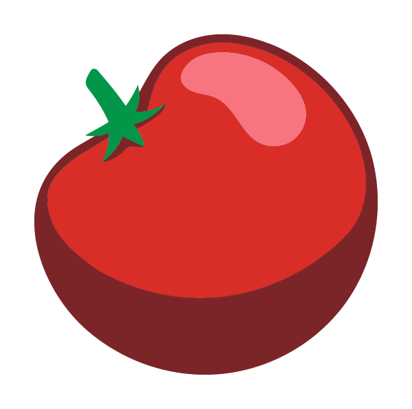 Tomato illustration.
