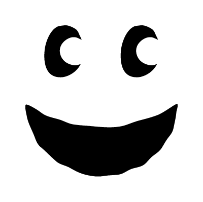 Icon of smiling cartoon face