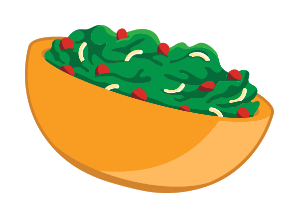 Salad illustration.