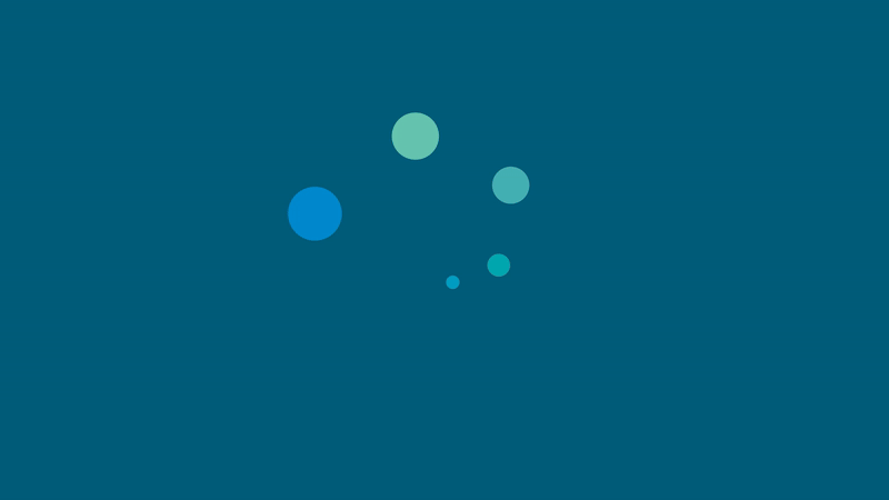 Vest Residential primary logo animation on blue background.