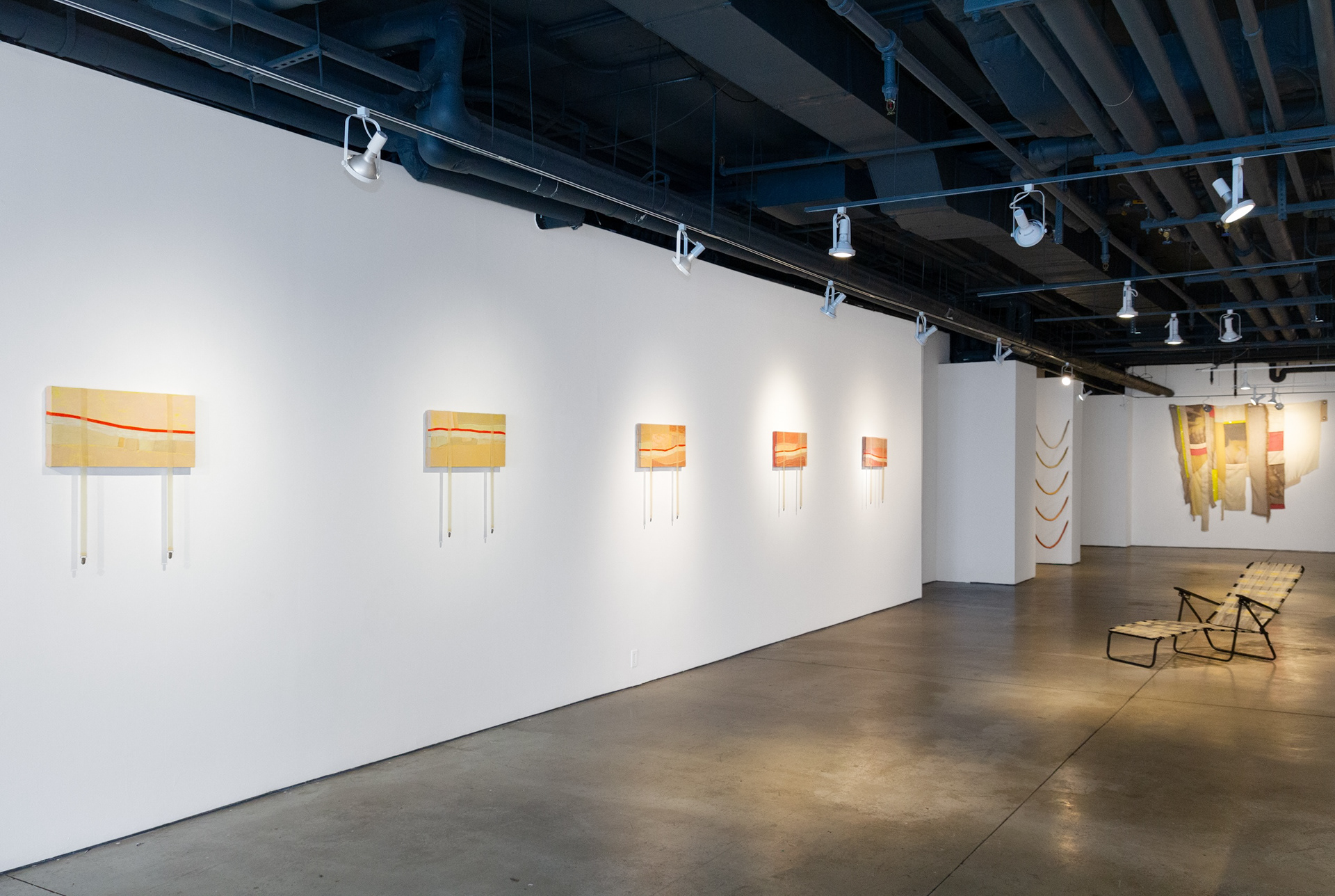 Installation view of "Some Dissemblance Required" by Andrius Alvarez-Backus