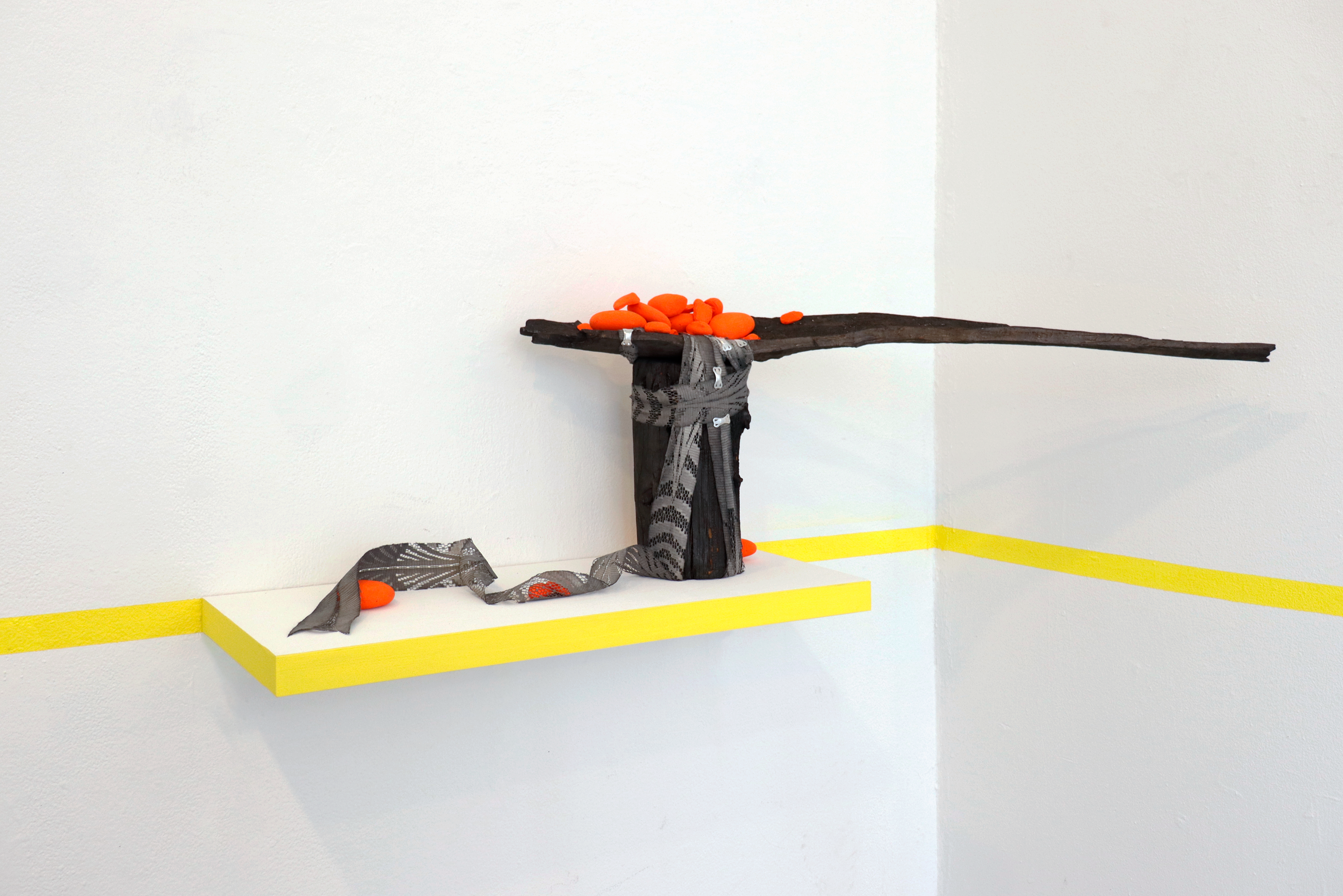 Installation view of "How to Inherit a Hazard" (2023) by Andrius Alvarez-Backus