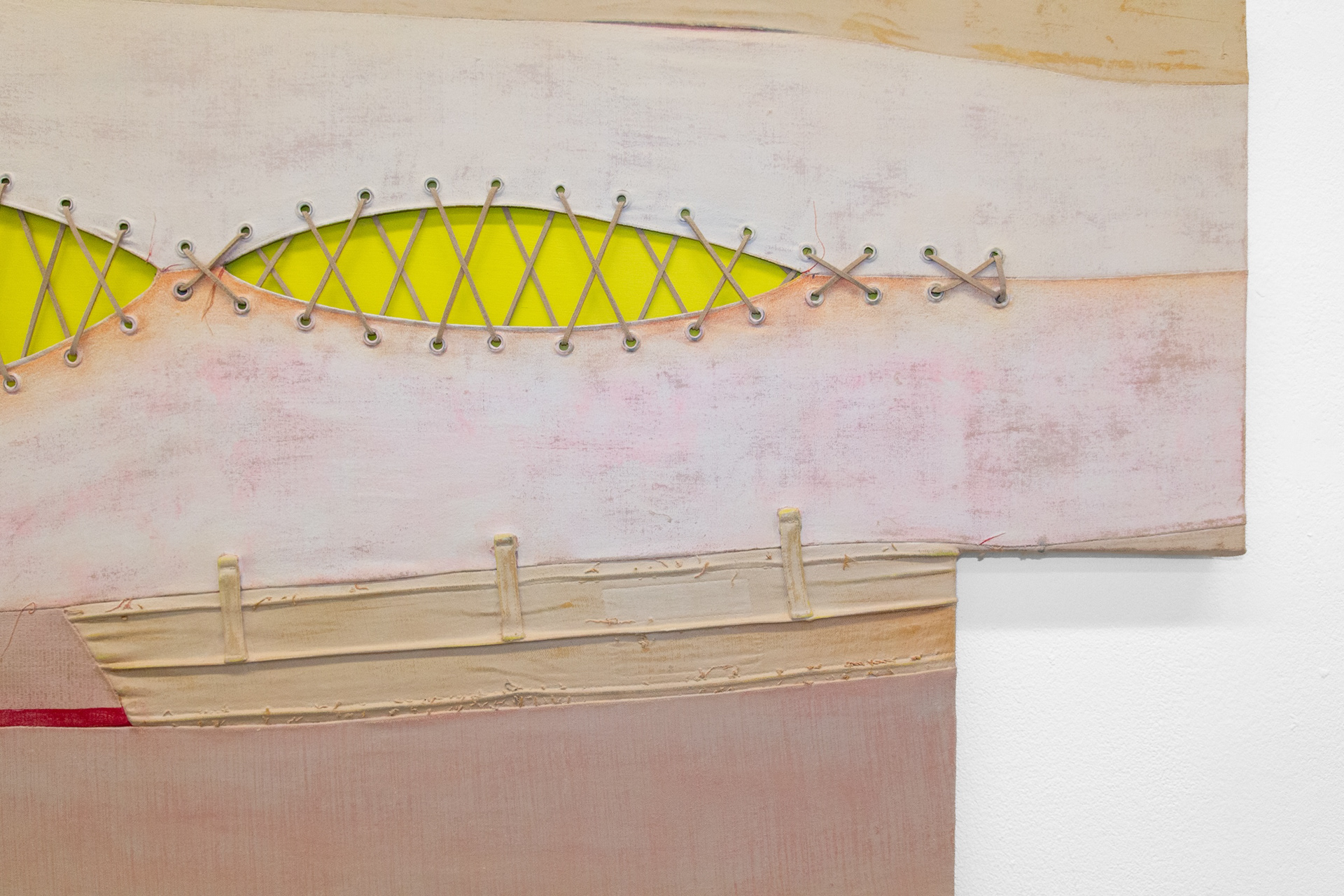 Detail of "They Let Intimacy Fuse Them" (2025) by Andrius Alvarez-Backus