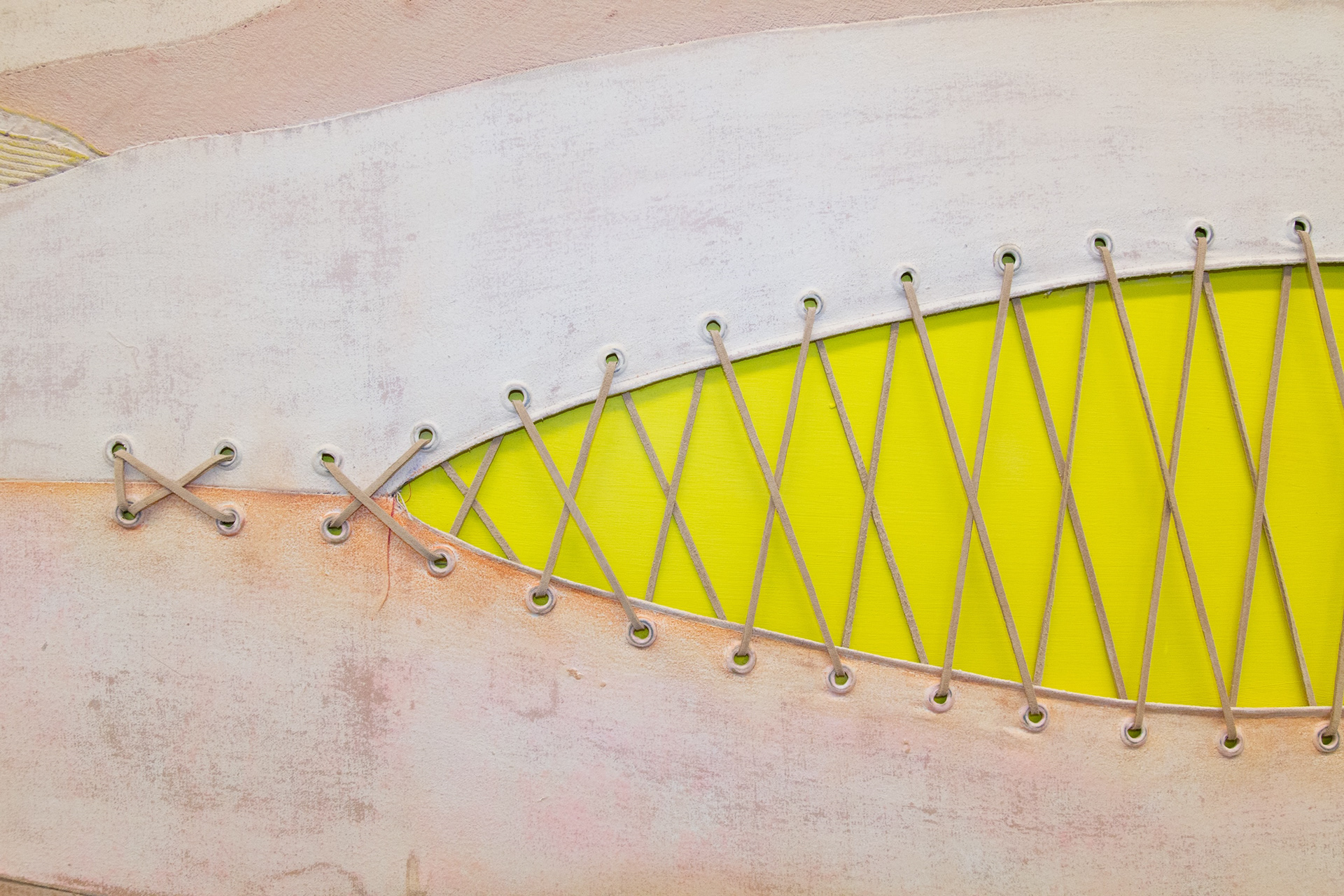 Detail of "They Let Intimacy Fuse Them" (2025) by Andrius Alvarez-Backus