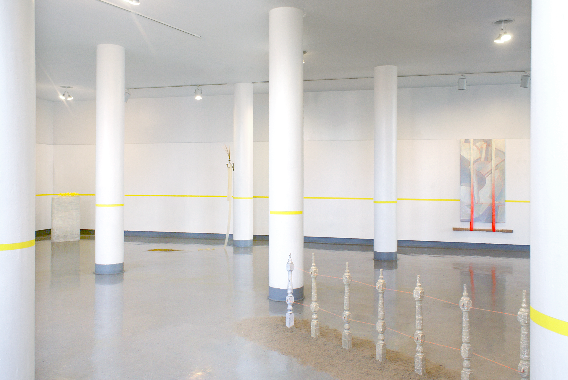 Installation view of "How to Inherit a Hazard" (2023) by Andrius Alvarez-Backus