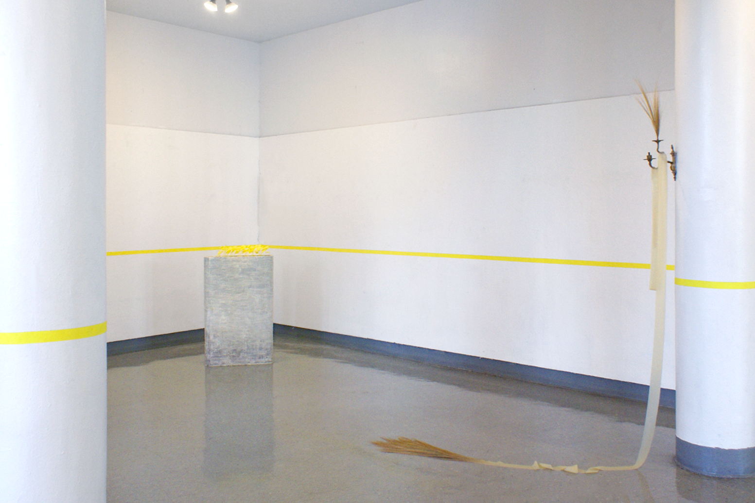 Installation view of "How to Inherit a Hazard" (2023) by Andrius Alvarez-Backus
