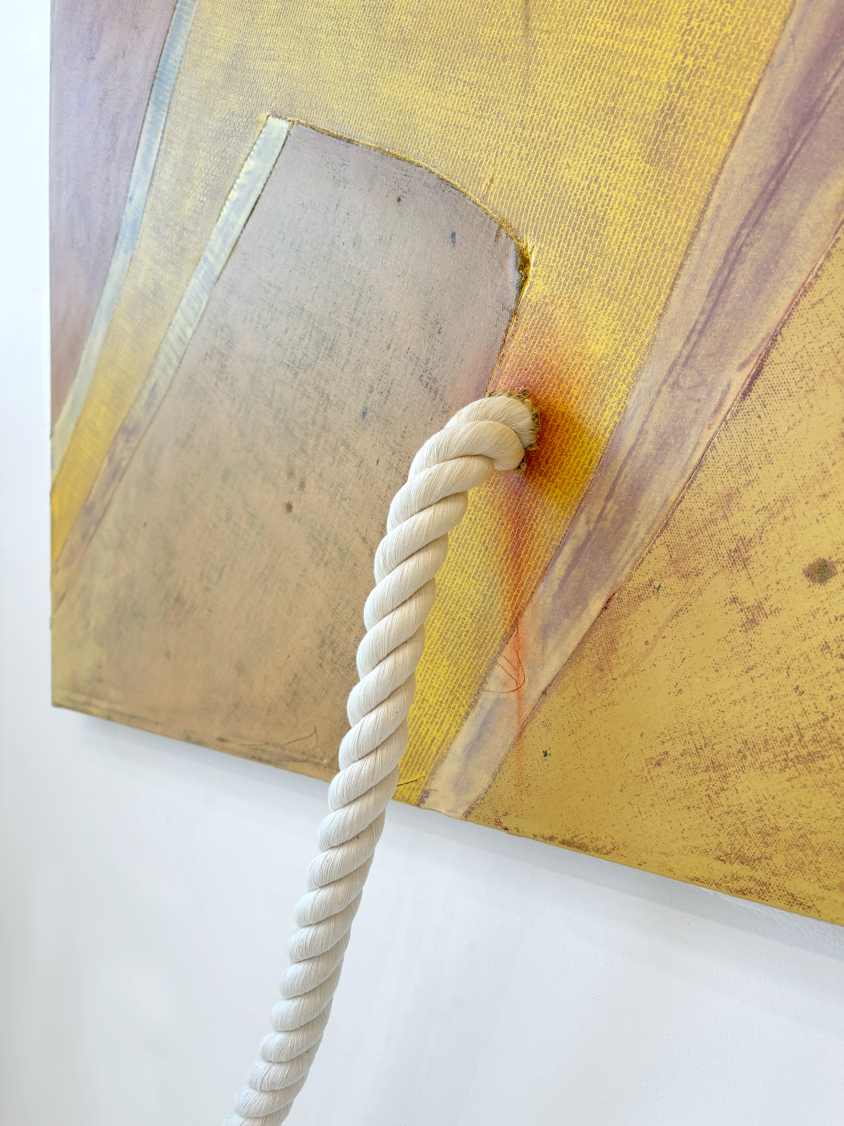 Detail of "Wherein I Long to Love You Longer" (2024) by Andrius Alvarez-Backus