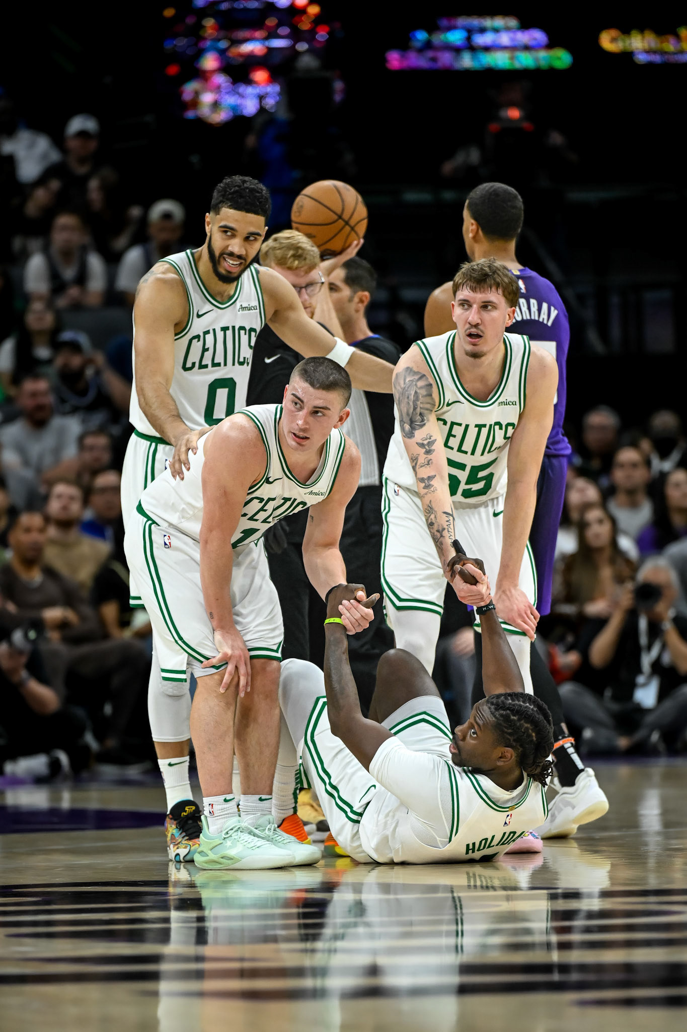 SACRAMENTO - MARCH 24, 2025: Boston Celtics vs Sacramento Kings at Golden 1 Center (Photo by Keith Sliney).