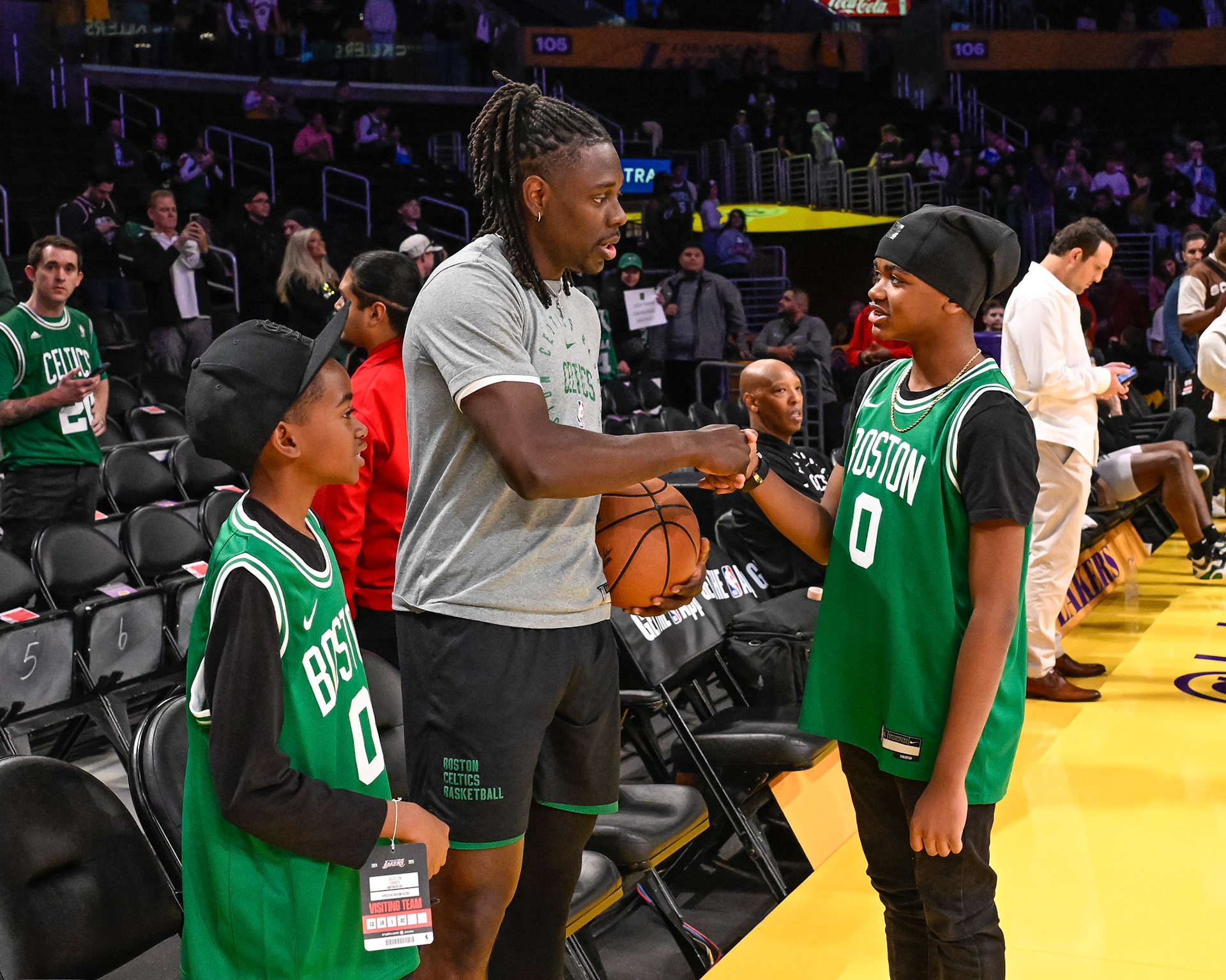 LOS ANGELES, CA - JANUARY 23, 2025: Boston Celtics vs LA Lakers at Crypto.com Arena (Photo by Keith Sliney).