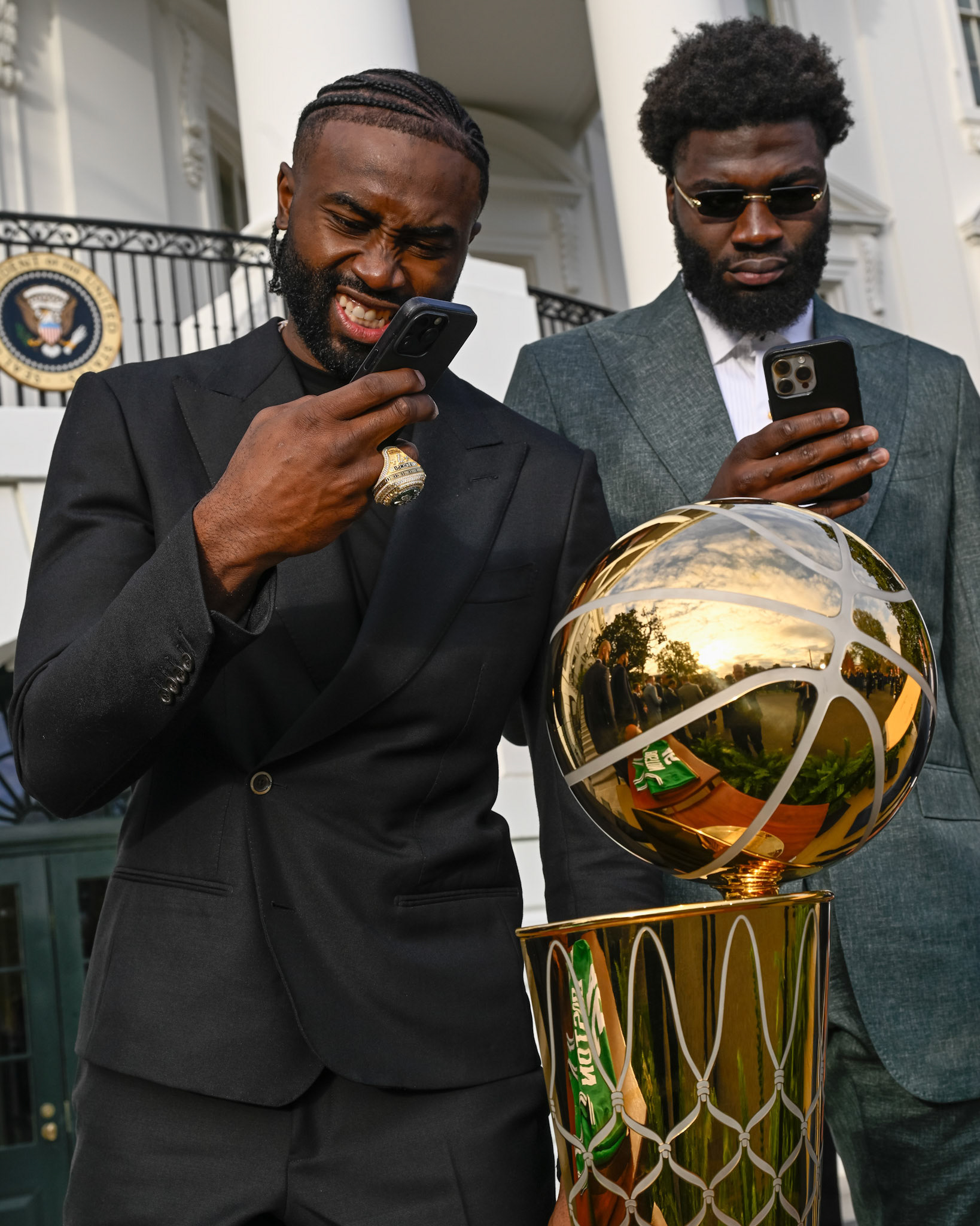 WASHINGTON DC - NOVEMBER 21, 2024: Boston Celtics visit the President Joe Biden at White House in Washington DC to celebrate their 2024 NBA Championship (Photo by Keith Sliney).