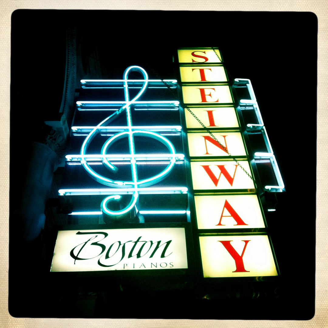 27. Steinway Sign ••• If you’re going to tickle the ivory, you’ll end up at a Steinway &amp; Sons. (#27 of 100 in the Boston Signage Project)