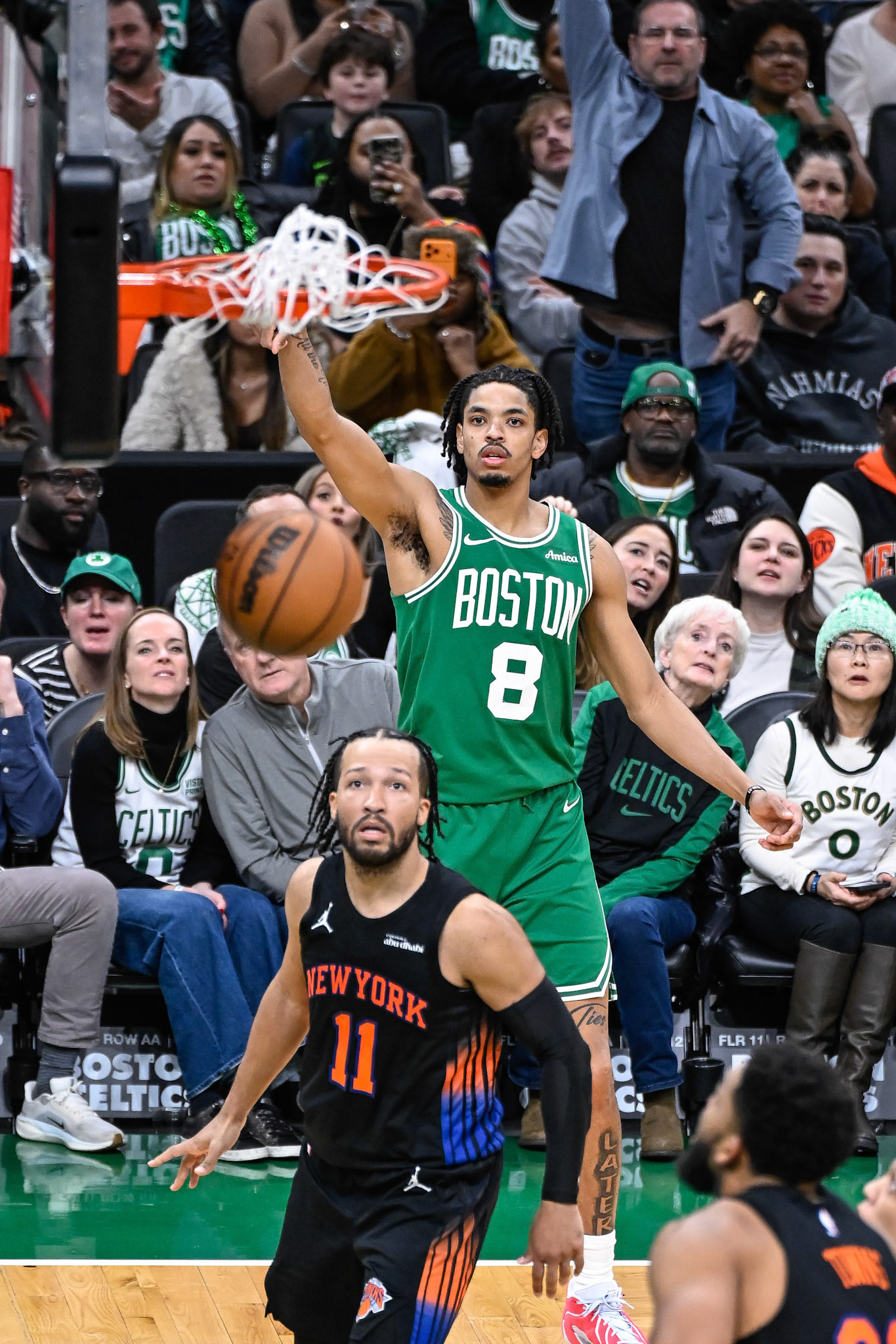 BOSTON, MA - DECEMBER 2, 2025: Boston Celtics vs New York Knicks at TD Garden (Photo by Keith Sliney).