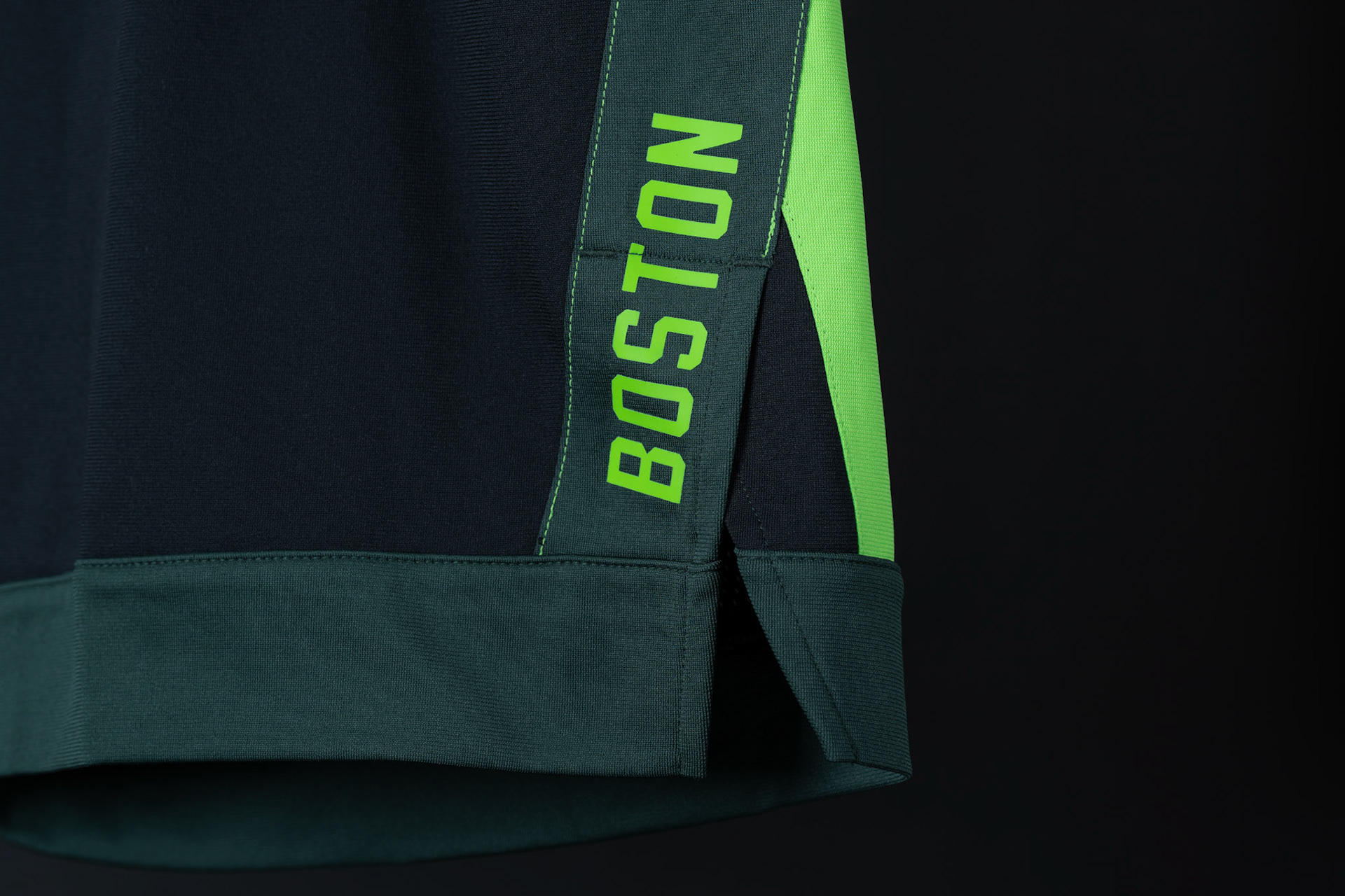 BRADFORD, MA - NOVEMBER 2, 2024: Product photography shoot of Celtics 24-25 City Edition Uniforms at Valyrian Studio (Photo by Keith Sliney).