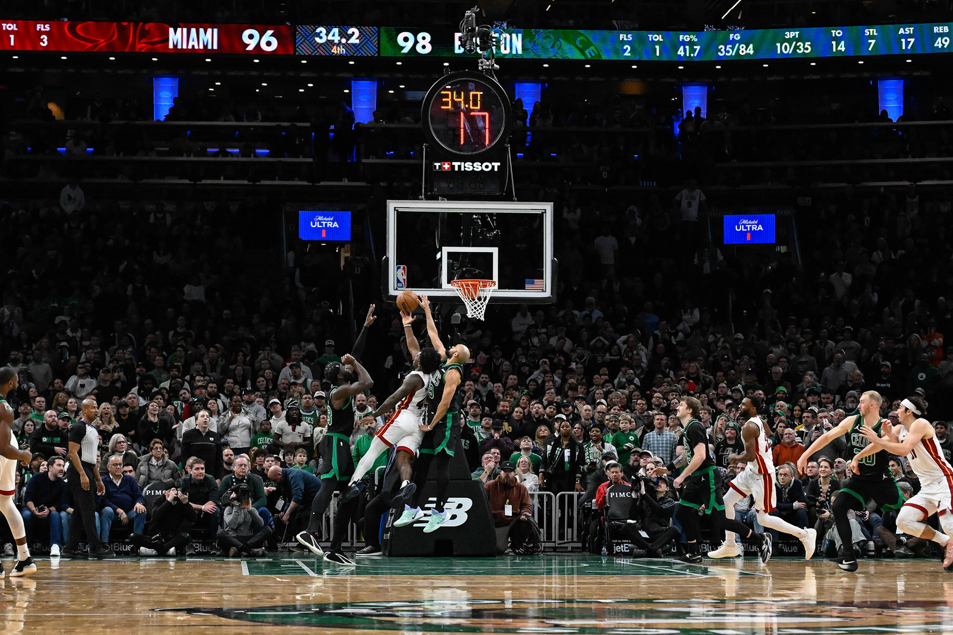 BOSTON, MA - FEBRUARY 6, 2026: Boston Celtics vs Miami Heat at TD Garden (Photo by Keith Sliney): Boston Celtics vs Miami Heat at TD Garden (Photo by Keith Sliney).