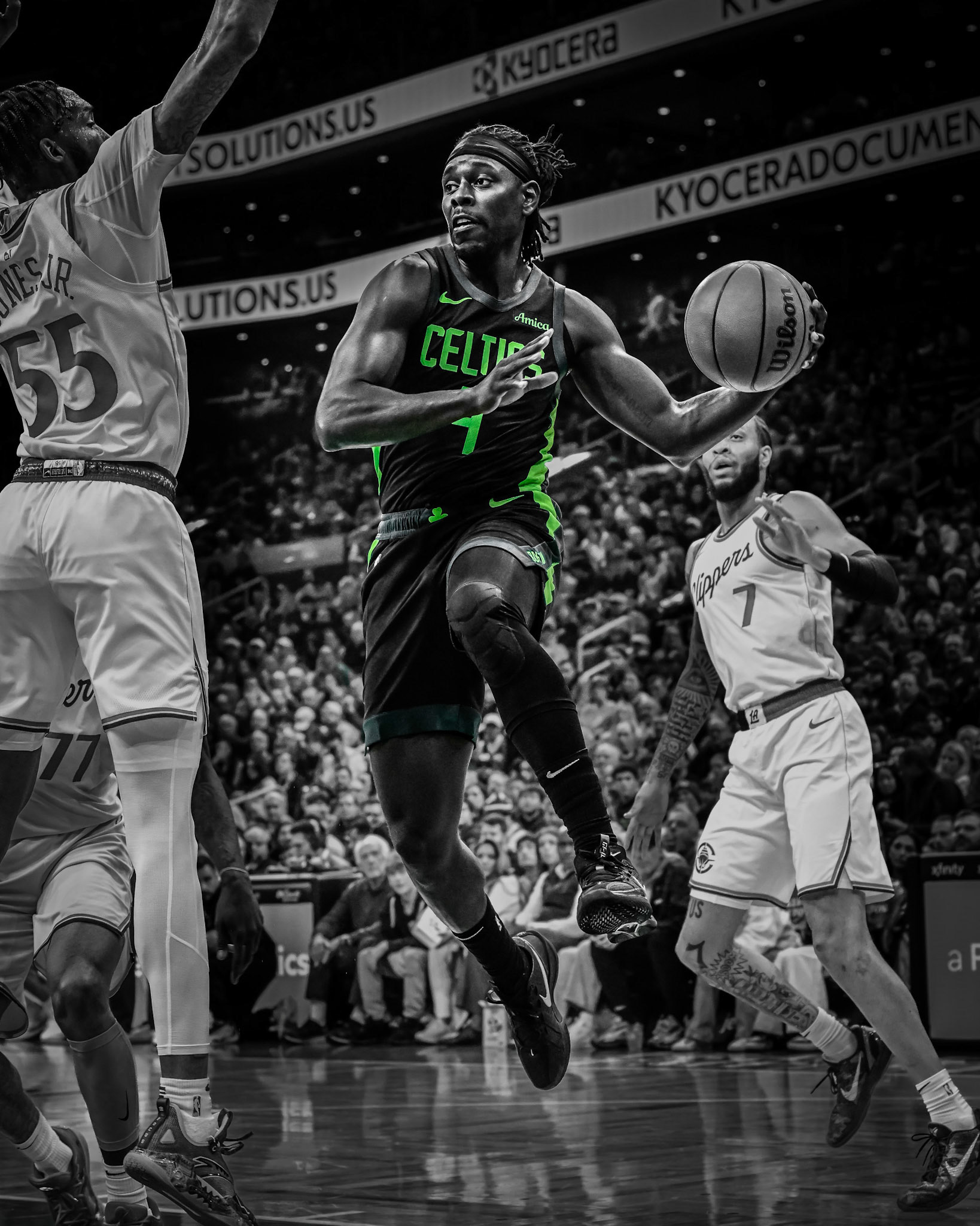 BOSTON, MA - NOVEMBER 25, 2024: Boston Celtics vs LA Clippers at TD Garden (Photo by Keith Sliney).