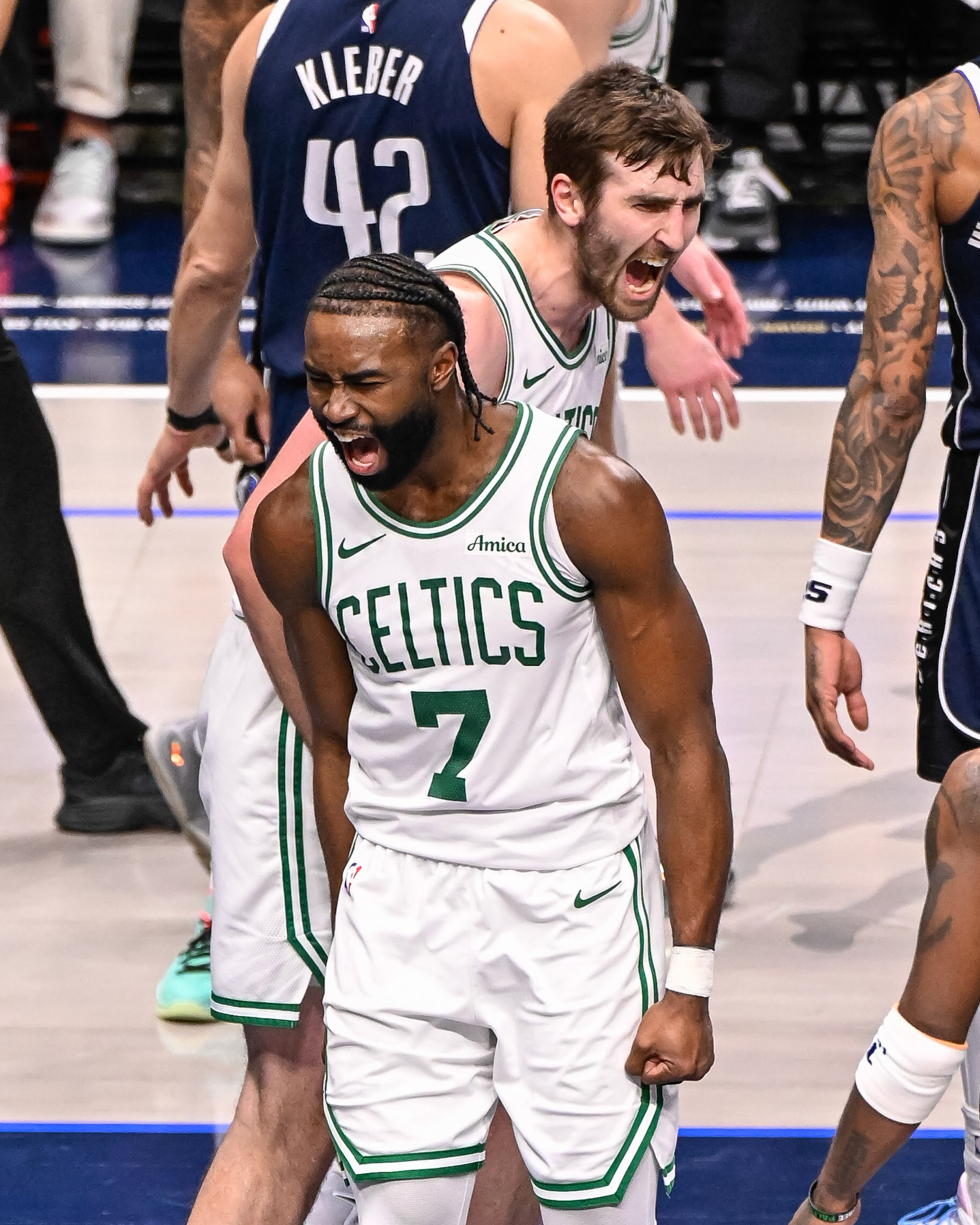 DALLAS, TX - JANUARY 25, 2025: Boston Celtics vs Dallas Mavericks at American Airlines Center (Photo by Keith Sliney).