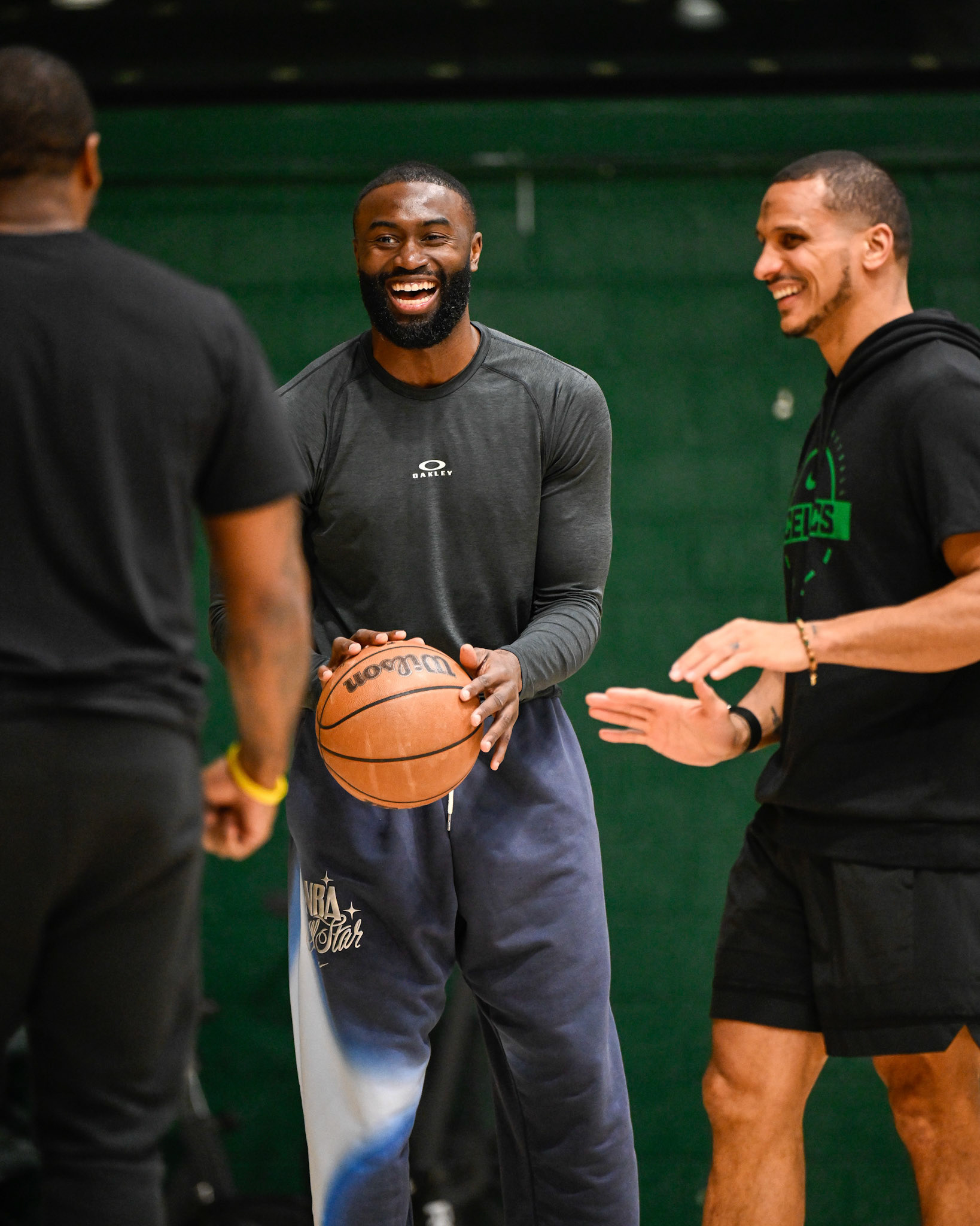 SAN FRANCISCO, CA - FEBRUARY 18, 2026: Boston Celtics practice at University of San Francisco the night before a game vs the Golden State Warriors (Photo by Keith Sliney).