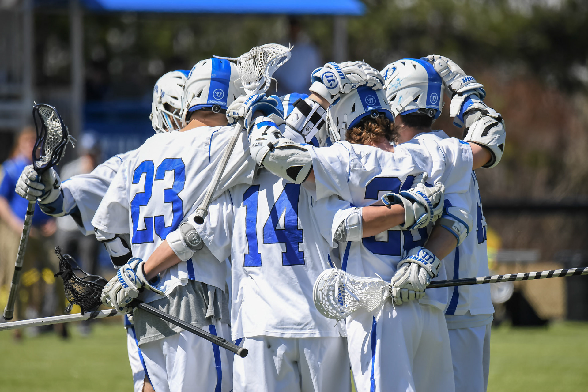 NORTON, MA - APRIL 6, 2019: Wheaton College Lacrosse va Coast Guard at Nordin Field at Wheaton (Photo by Keith Sliney).