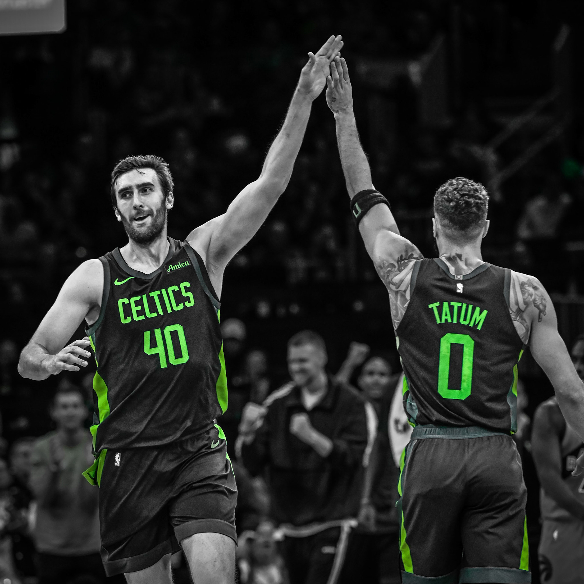 BOSTON, MA - NOVEMBER 16, 2024: Boston Celtics vs Toronto Raptors at TD Garden (Photo by Keith Sliney).