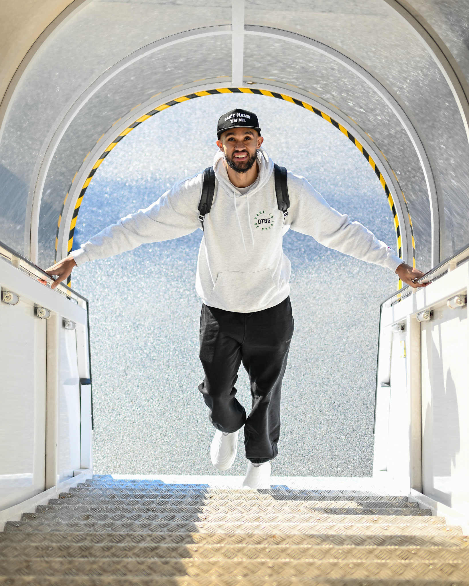 BEDFORD, MA - JANUARY 19, 2025: Boston Celtics travel to San Francisco for a 4-game road trip (Photo by Keith Sliney).