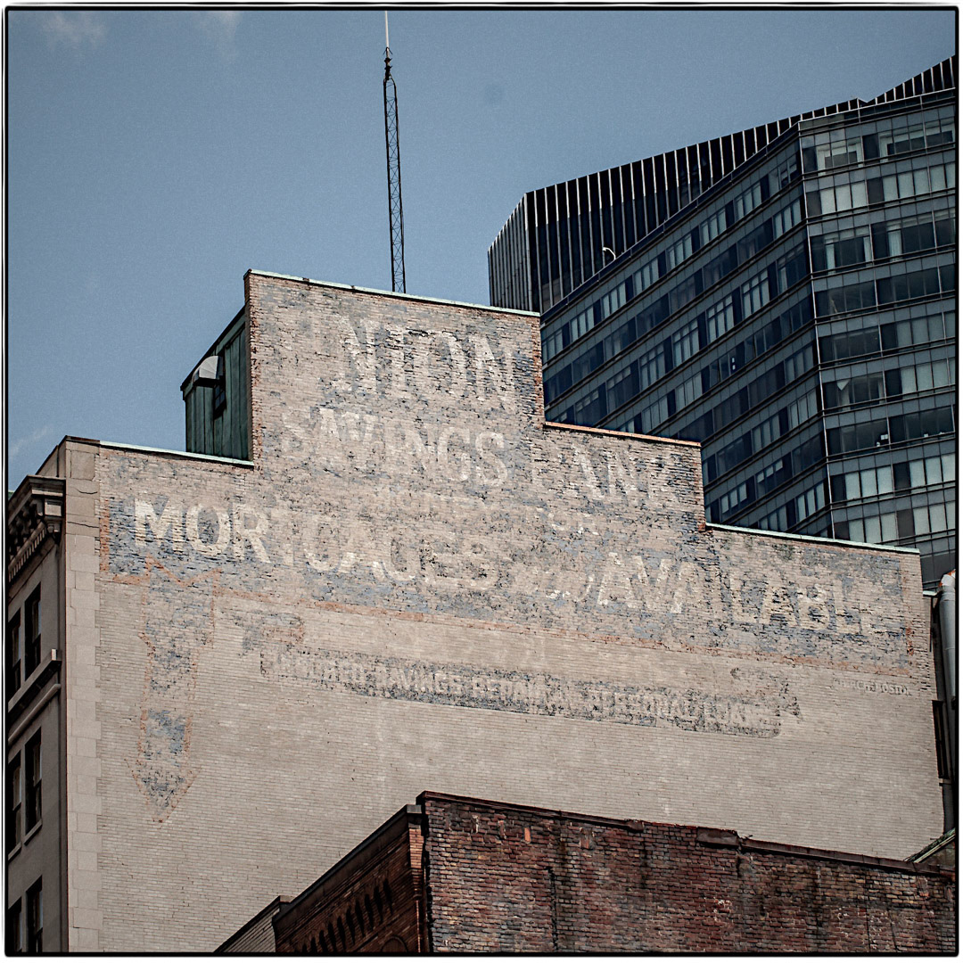 43. Union Savings Bank Sign ••• On the corner of Tremont and Stuart Streets is one of the coolest ghost signs in the city. The Union Savings Bank building is still standing, although it now houses apartments instead of the citizens’ hard-earned moola. (#43 of 100 in the Boston Signage Project) ••• 2023 Update: Entire ghost sign was inexplicably painted over.