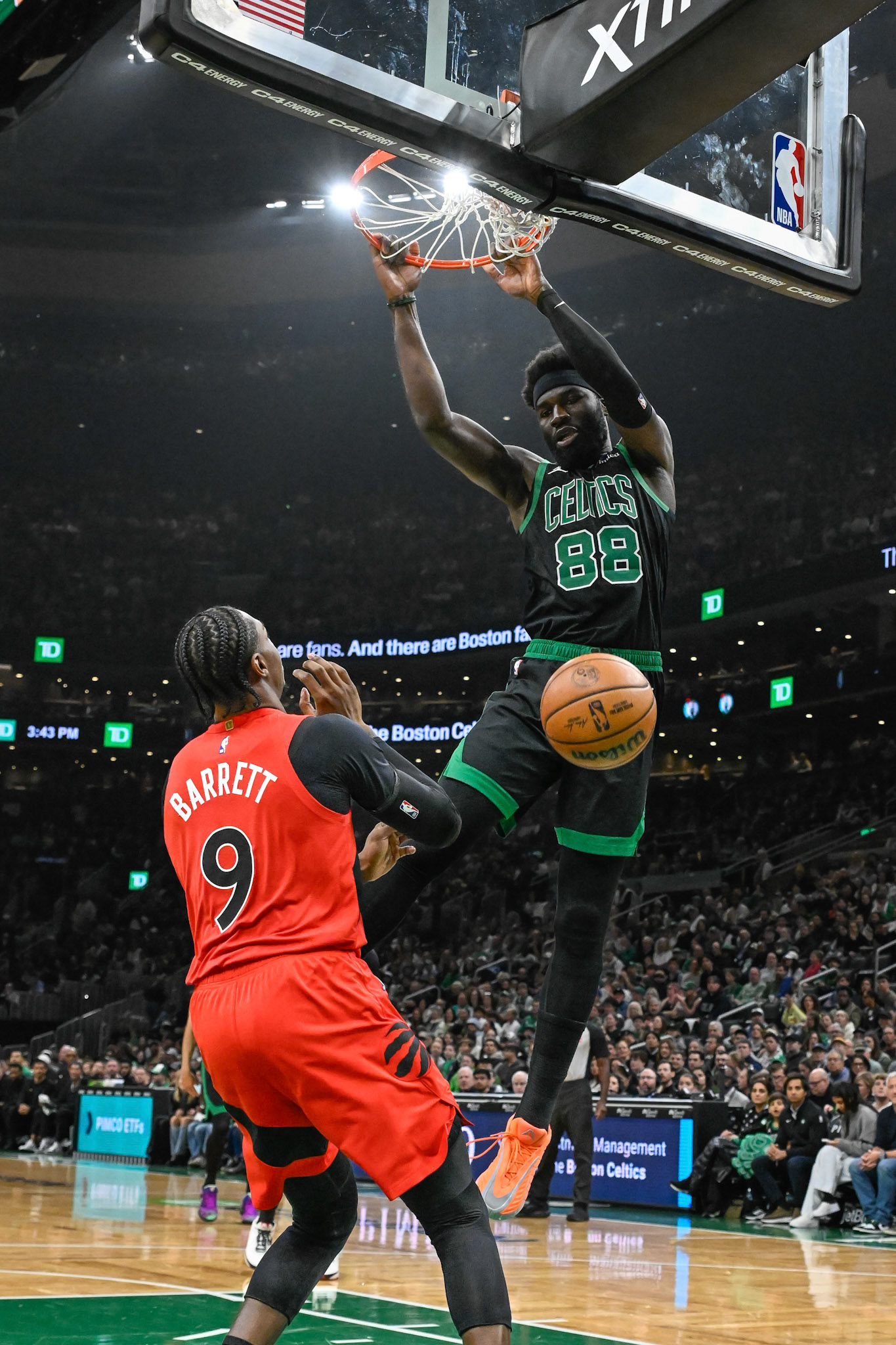 BOSTON, MA - APRIL 5, 2026: Boston Celtics vs Toronto Raptors at TD Garden (Photo by Keith Sliney).