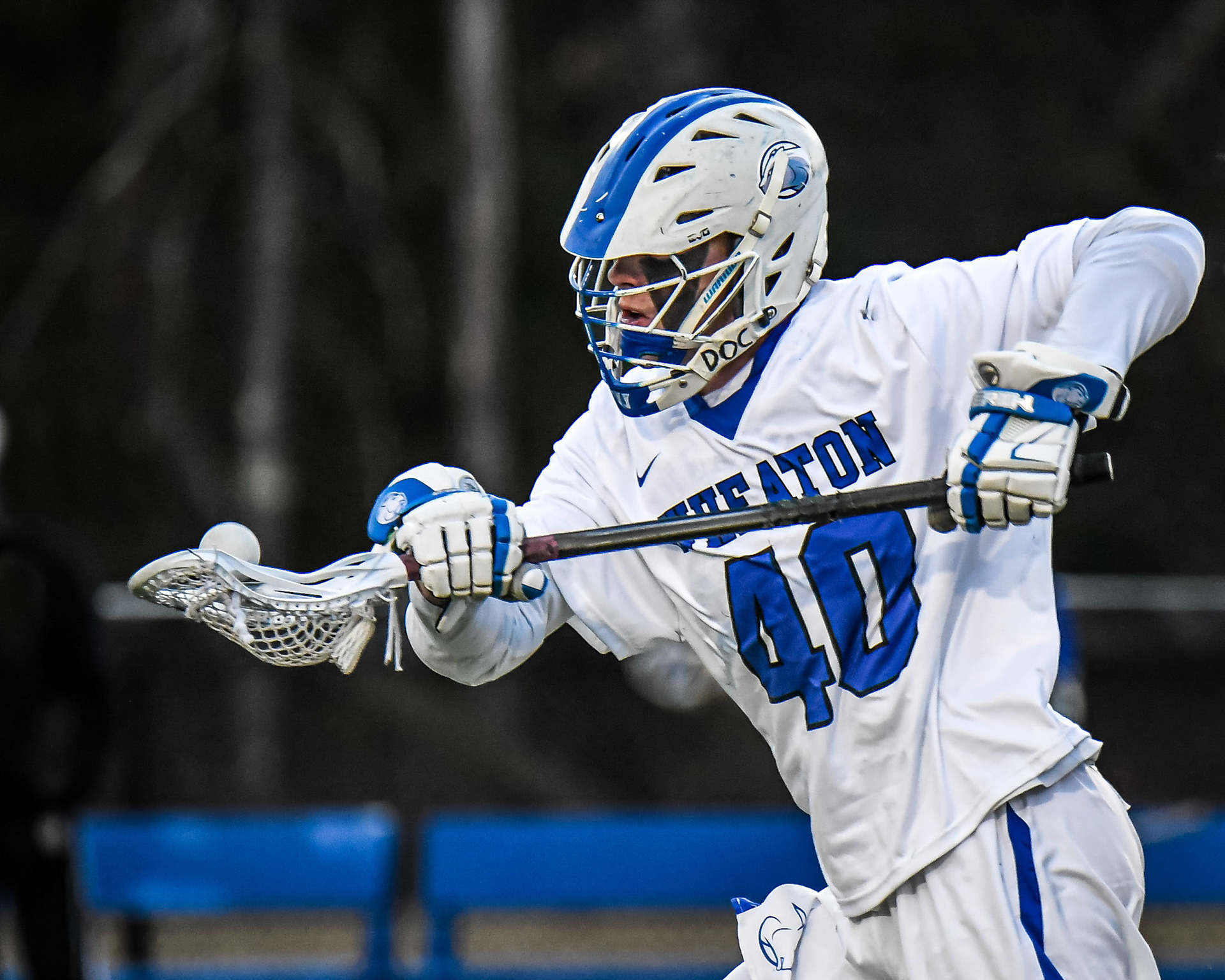 NORTON, MA - FEBRUARY 29, 2020: Wheaton College Lacrosse vs Johnson &amp; Wales University (Photo by Keith Sliney).