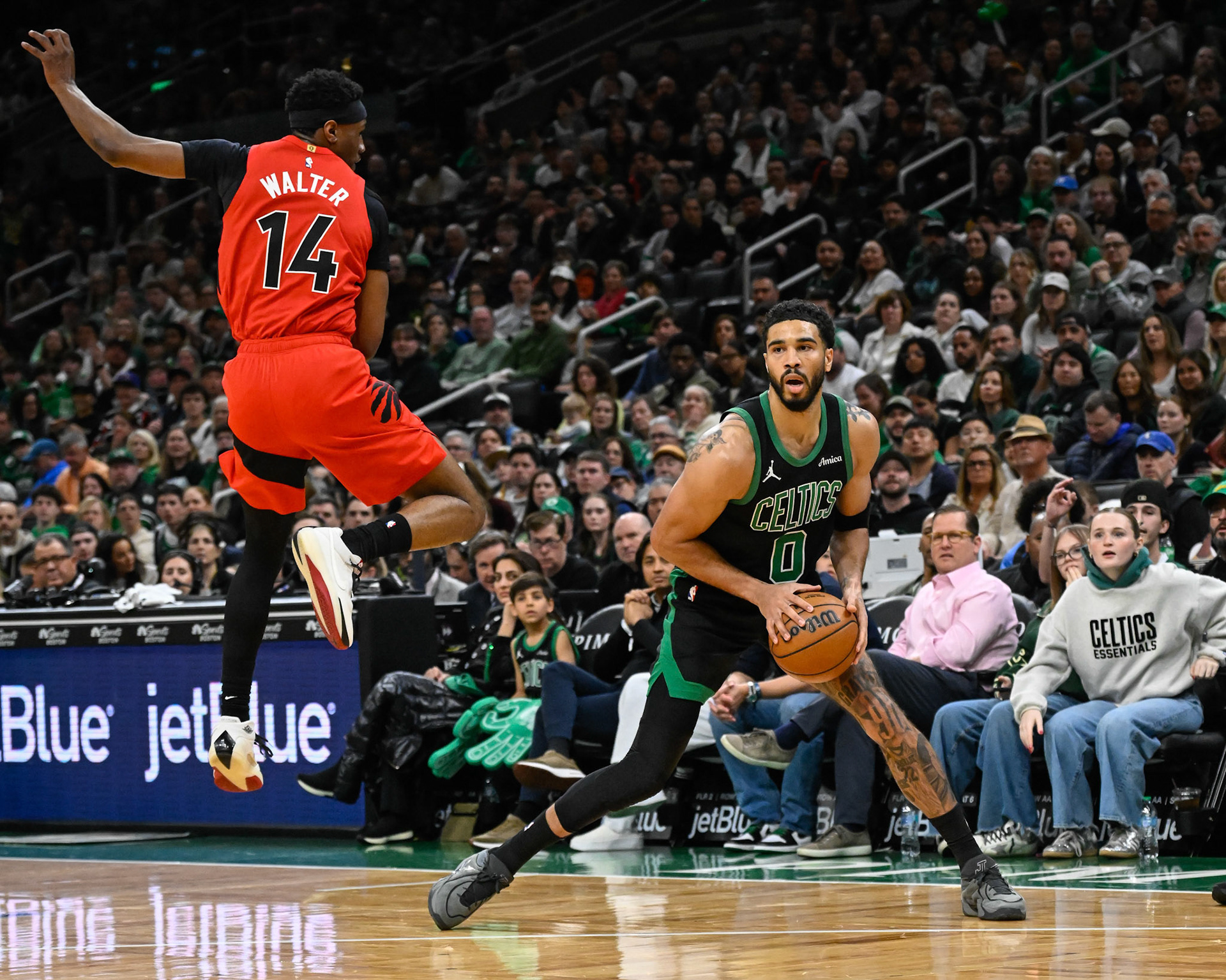 BOSTON, MA - APRIL 5, 2026: Boston Celtics vs Toronto Raptors at TD Garden (Photo by Keith Sliney).