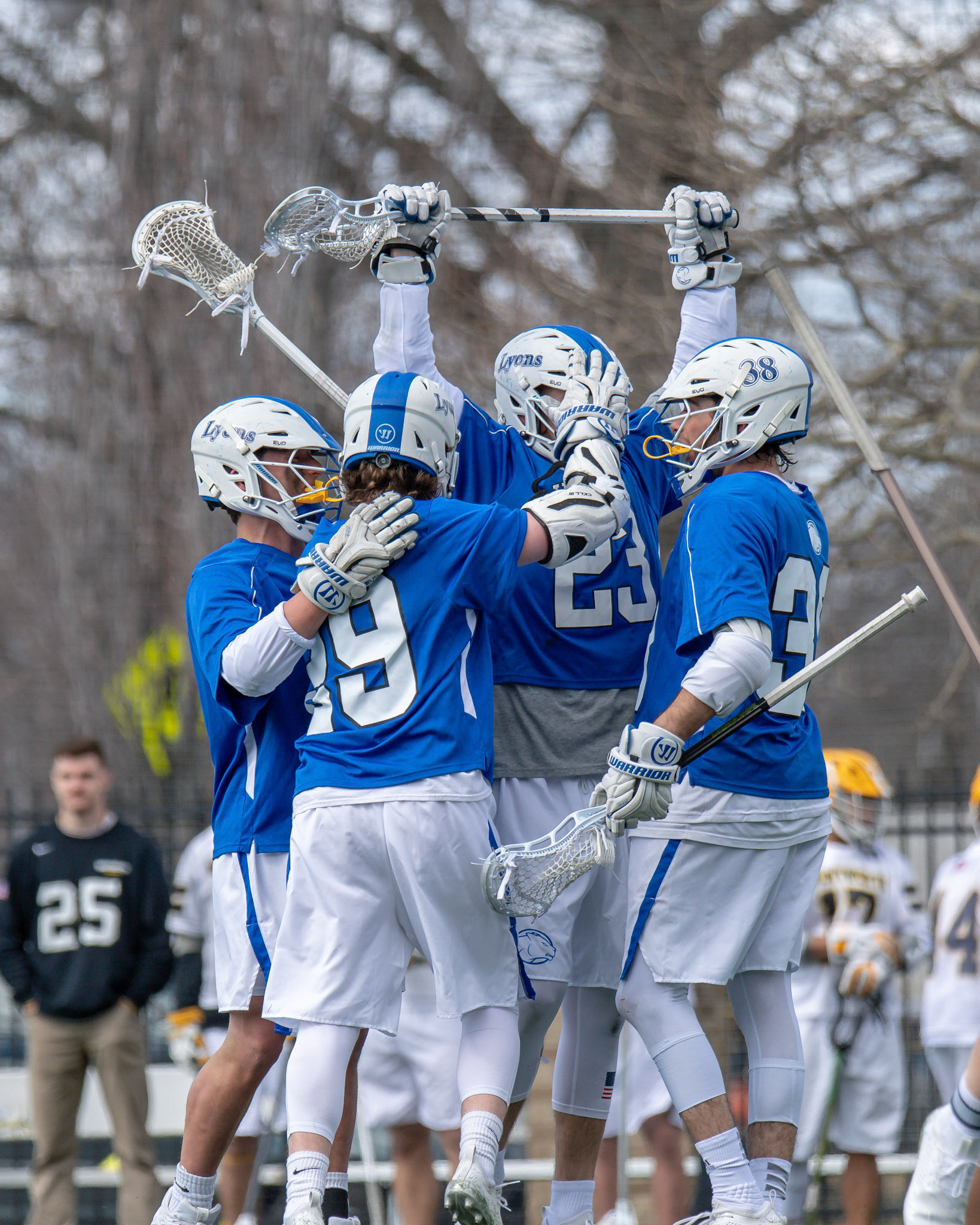 BOSTON, MA - MARCH 16, 2019: Wheaton College Lacrosse vs Wentworth Institute of Technology (Photo by Keith Sliney).