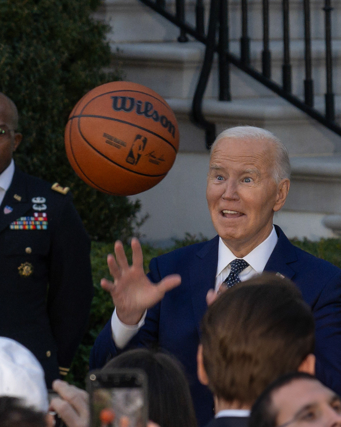 WASHINGTON DC - NOVEMBER 21, 2024: Boston Celtics visit the President Joe Biden at White House in Washington DC to celebrate their 2024 NBA Championship (Photo by Keith Sliney).
