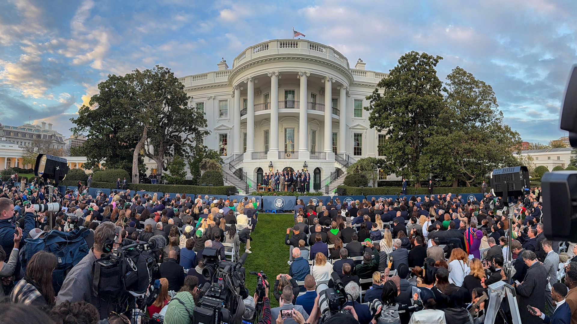 WASHINGTON DC - NOVEMBER 21, 2024: Boston Celtics visit the President Joe Biden at White House in Washington DC to celebrate their 2024 NBA Championship (Photo by Keith Sliney).