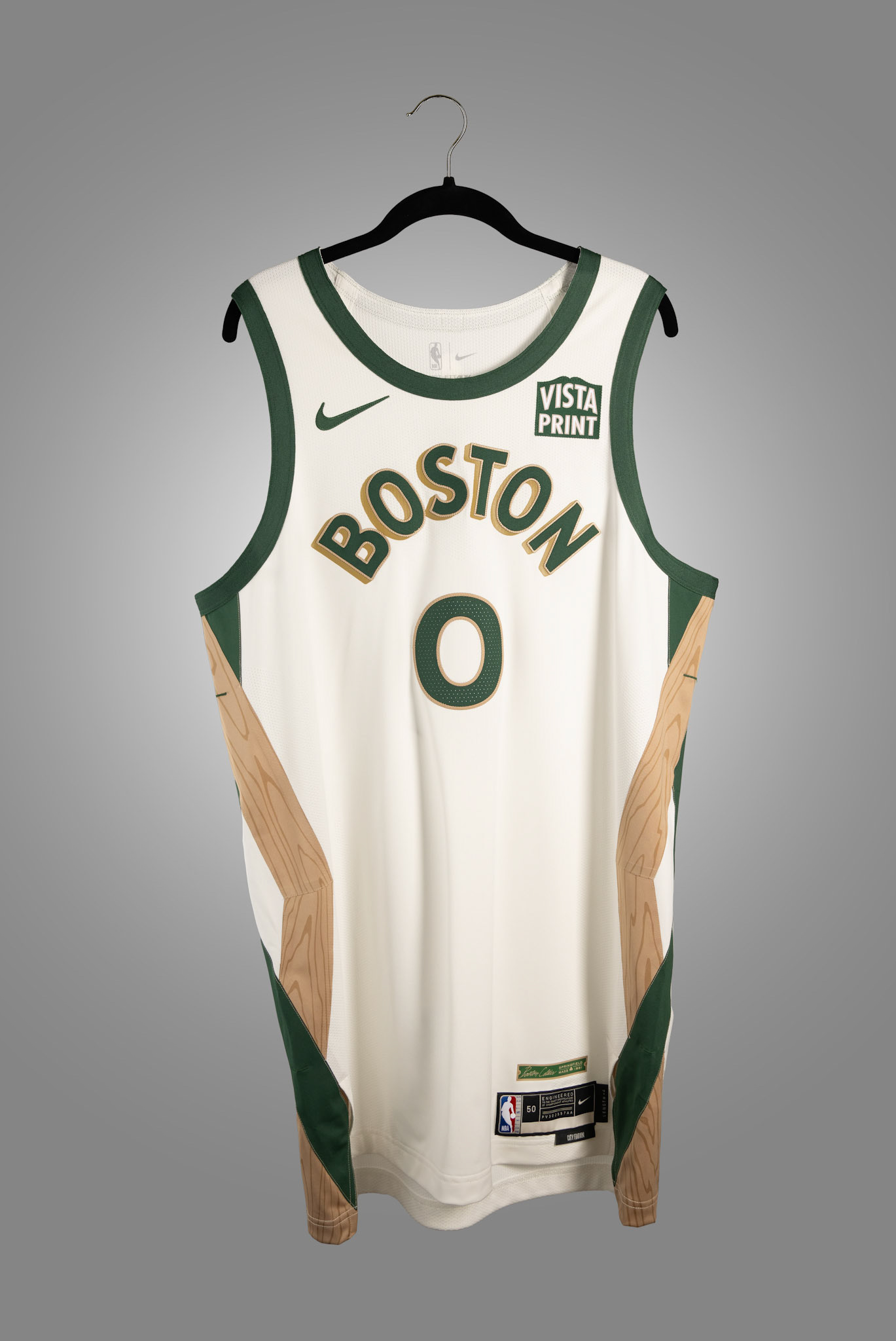 BRADFORD, MA - AUGUST 8, 2023: Product photography shoot of Celtics 23-24 City Edition Uniforms at Valyrian Studio (Photo by Keith Sliney).
