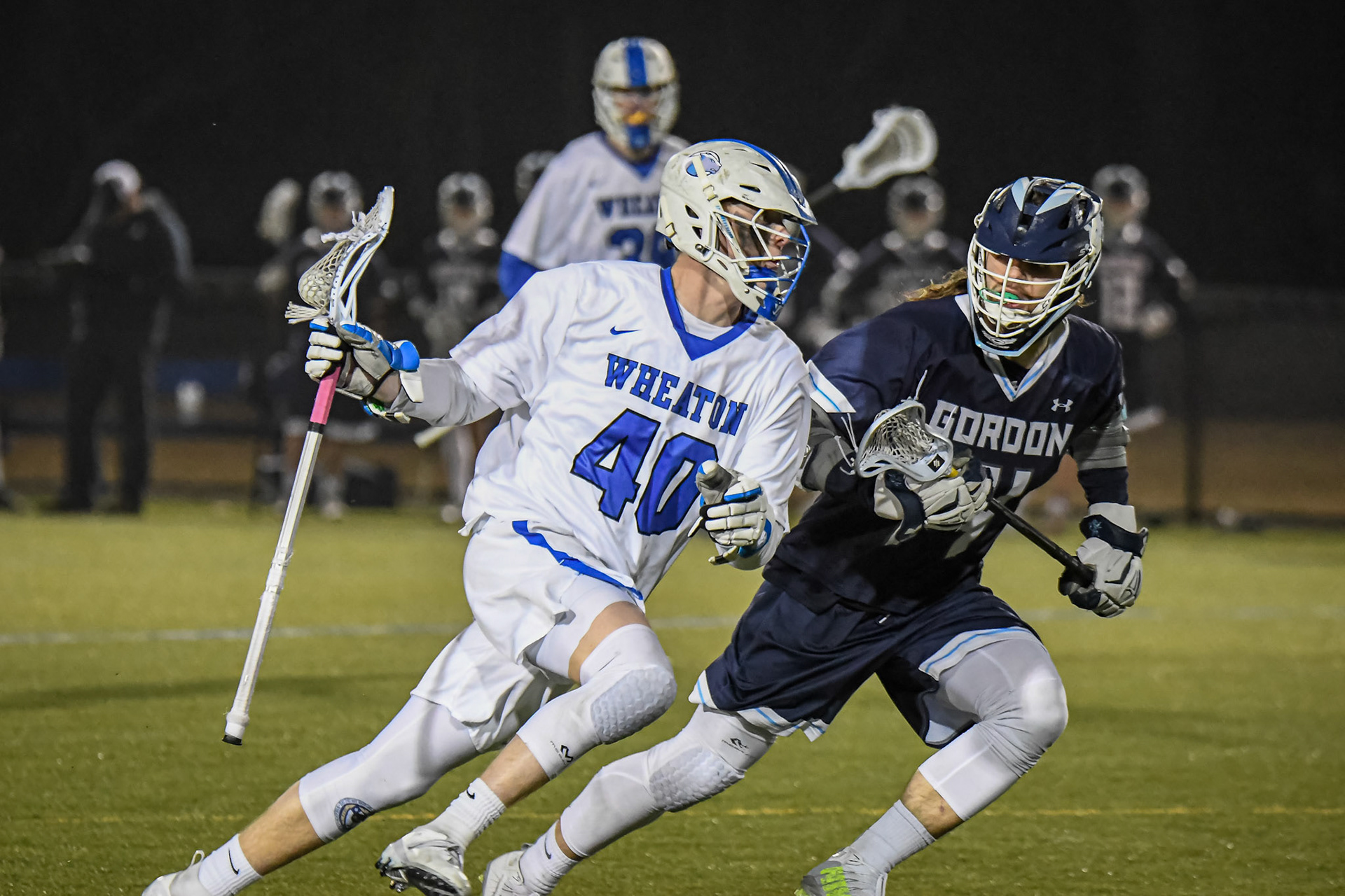 NORTON, MA - FEBRUARY 26, 2020: Wheaton College Lacrosse vs Gordon College (Photo by Keith Sliney).