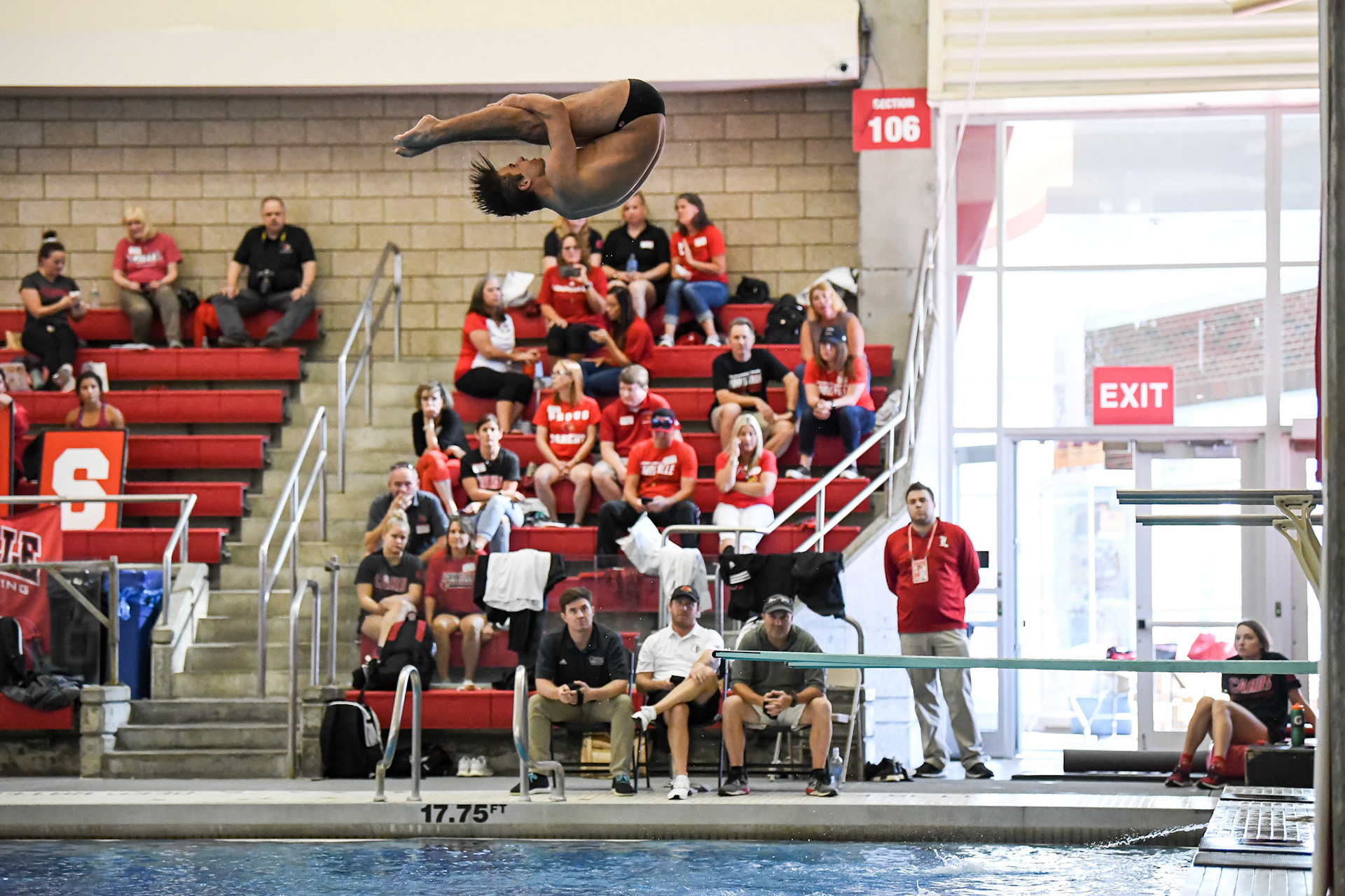 LOUISVILLE, KY - OCTOBERT 4, 2019: University of Louisville Swim &amp; Dive vs Xavier (Photo by Keith Sliney).