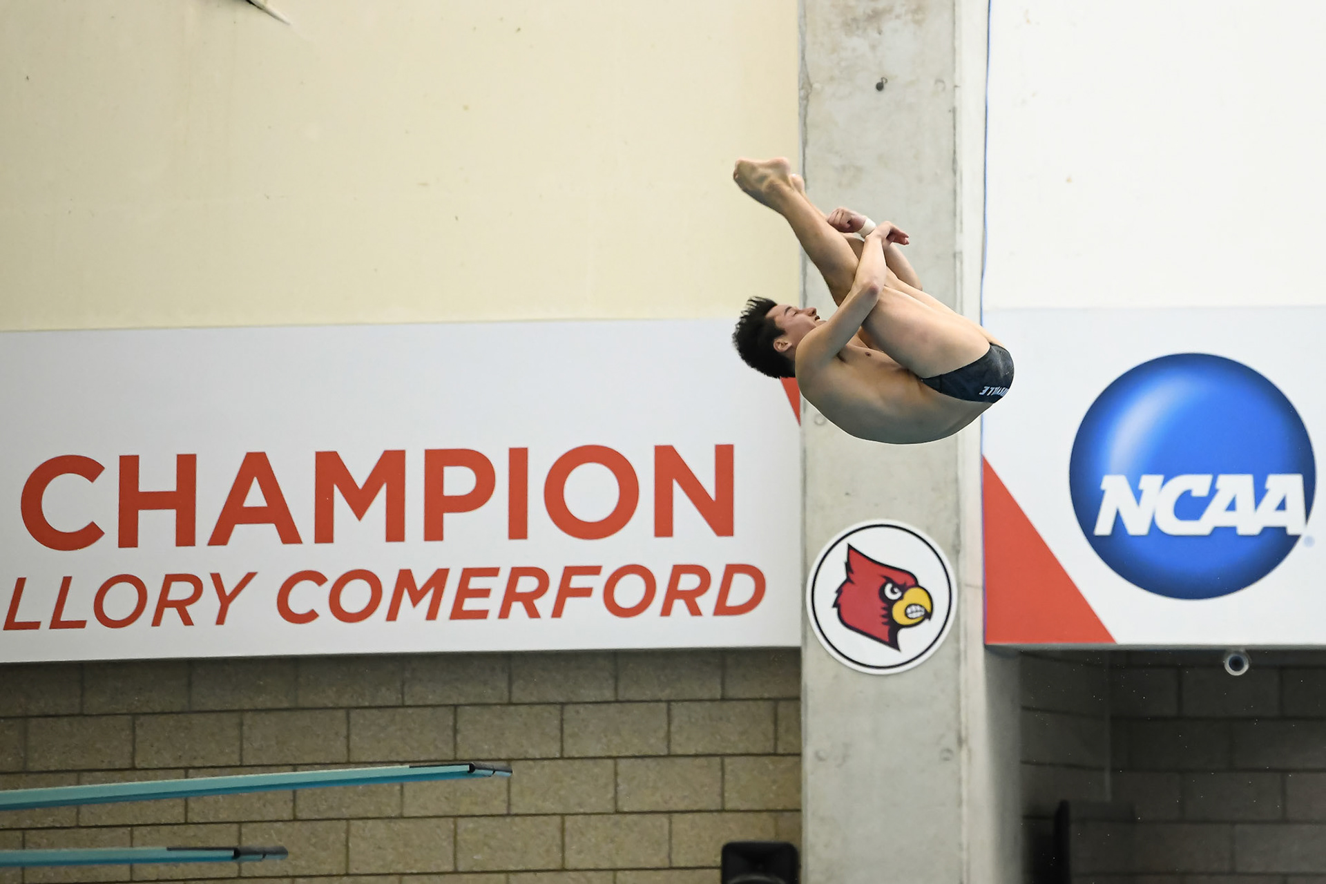 LOUISVILLE, KY - JANUARY 31, 2020: University of Louisville Swim &amp; Dive vs Indiana on Senior Day (Photo by Keith Sliney).