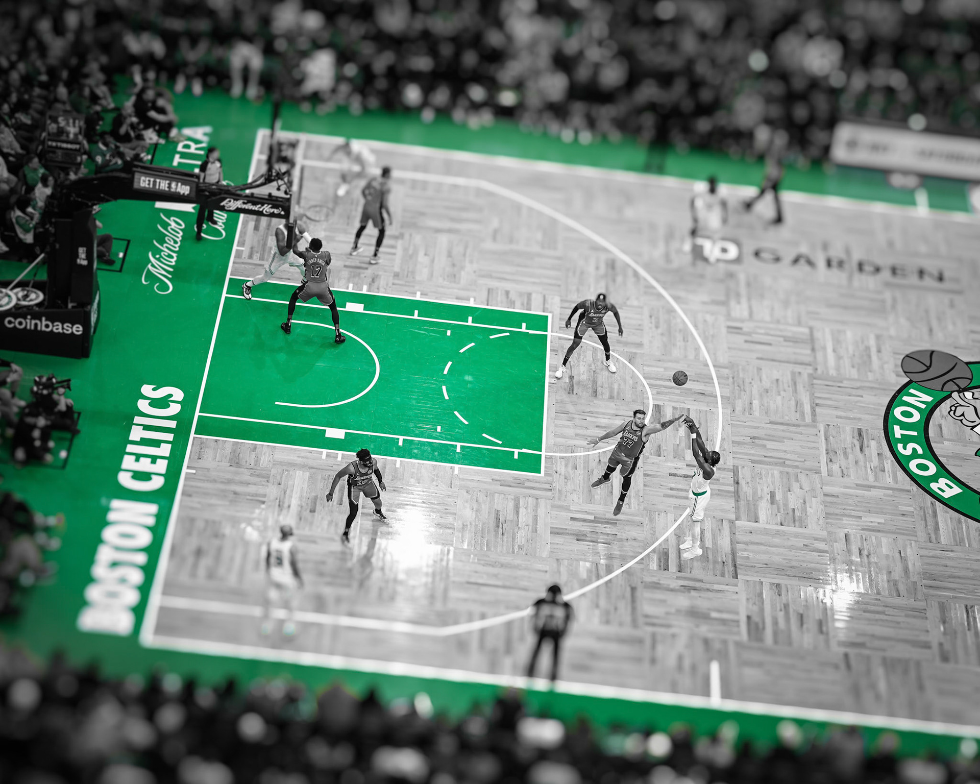 BOSTON, MA - MARCH 8, 2025: Boston Celtics vs Los Angeles Lakers at TD Garden (Photo by Keith Sliney).