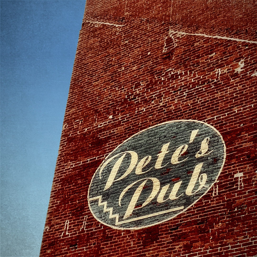 17. Petes Pub Sign ••• Pete’s Pub was a great dive bar in Boston’s Haymarket Square area for years, and although it was replaced by Durty Nelly’s in 2007, this awesome painted sign remains. (#17 of 100 in the Boston Signage Project)